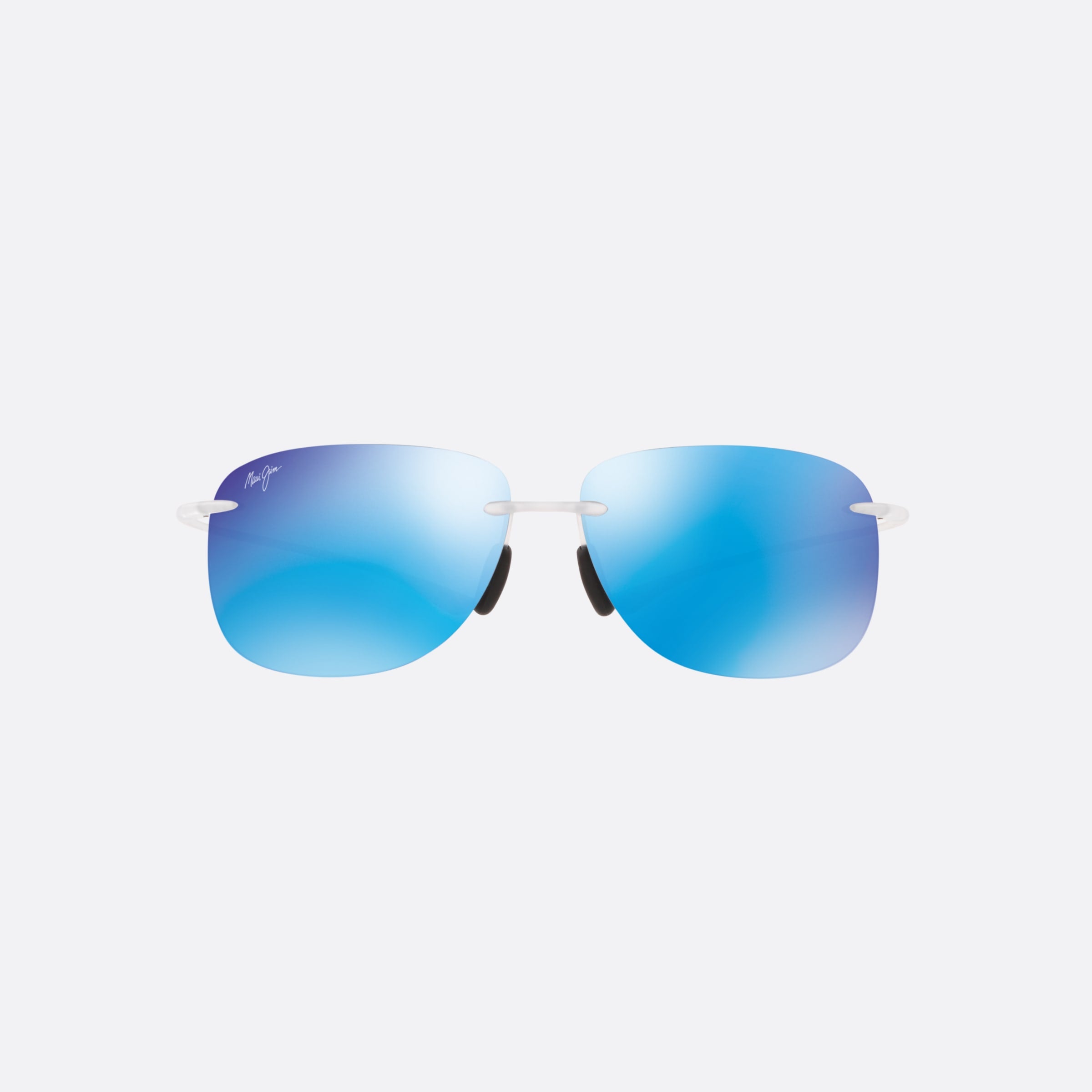 Maui 62mm Jim Hikina Transparent Pilot Polarized Unisex Sunglasses - Lifestyle Shot