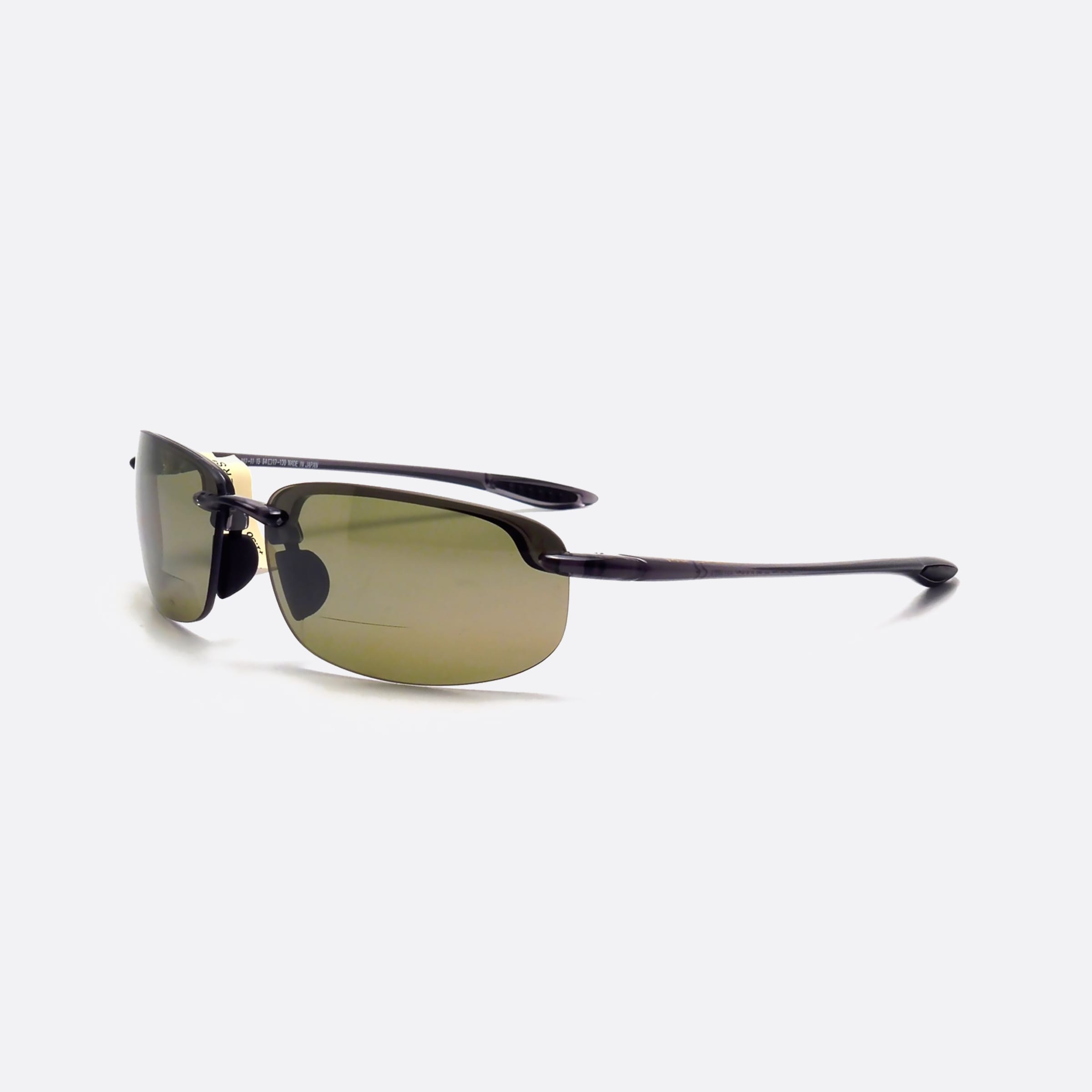 Maui 64mm Jim Okipa Ht807 Grey Rectangle Polarized Unisex Sunglasses - Main View