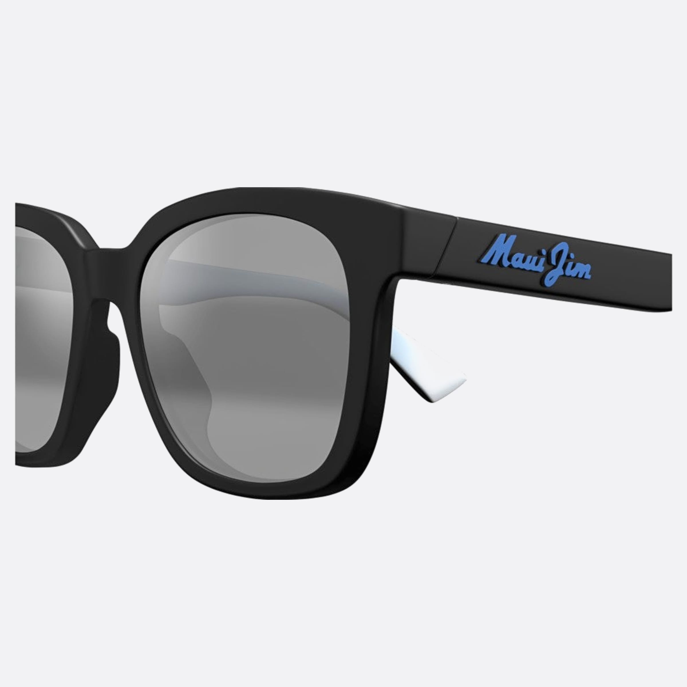 Maui 55mm Jim Honua H653 Black Squared Polarized Unisex Sunglasses - Detail View