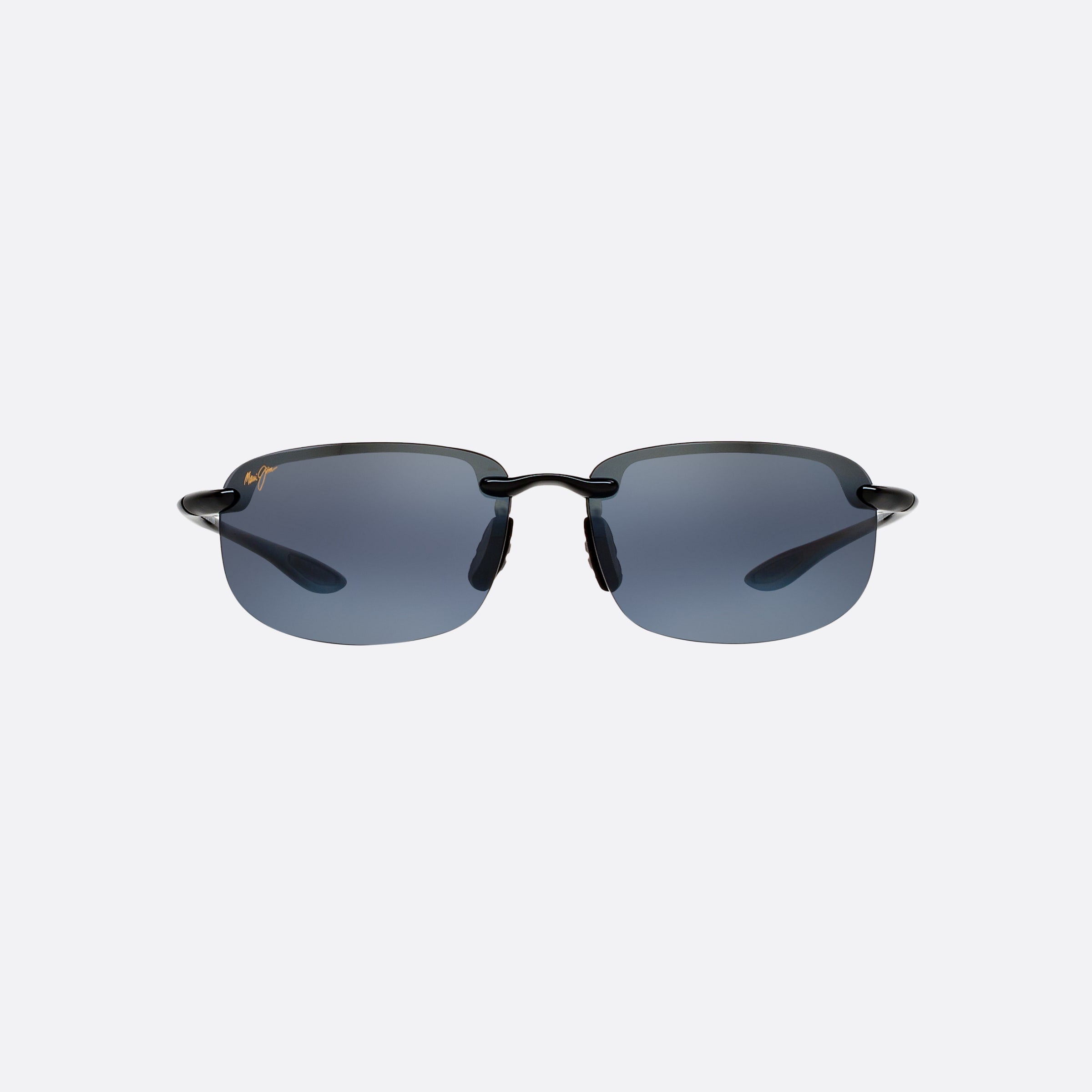 Maui 64mm Jim Hookipa Black Rectangle Polarized Men Sunglasses - Side View