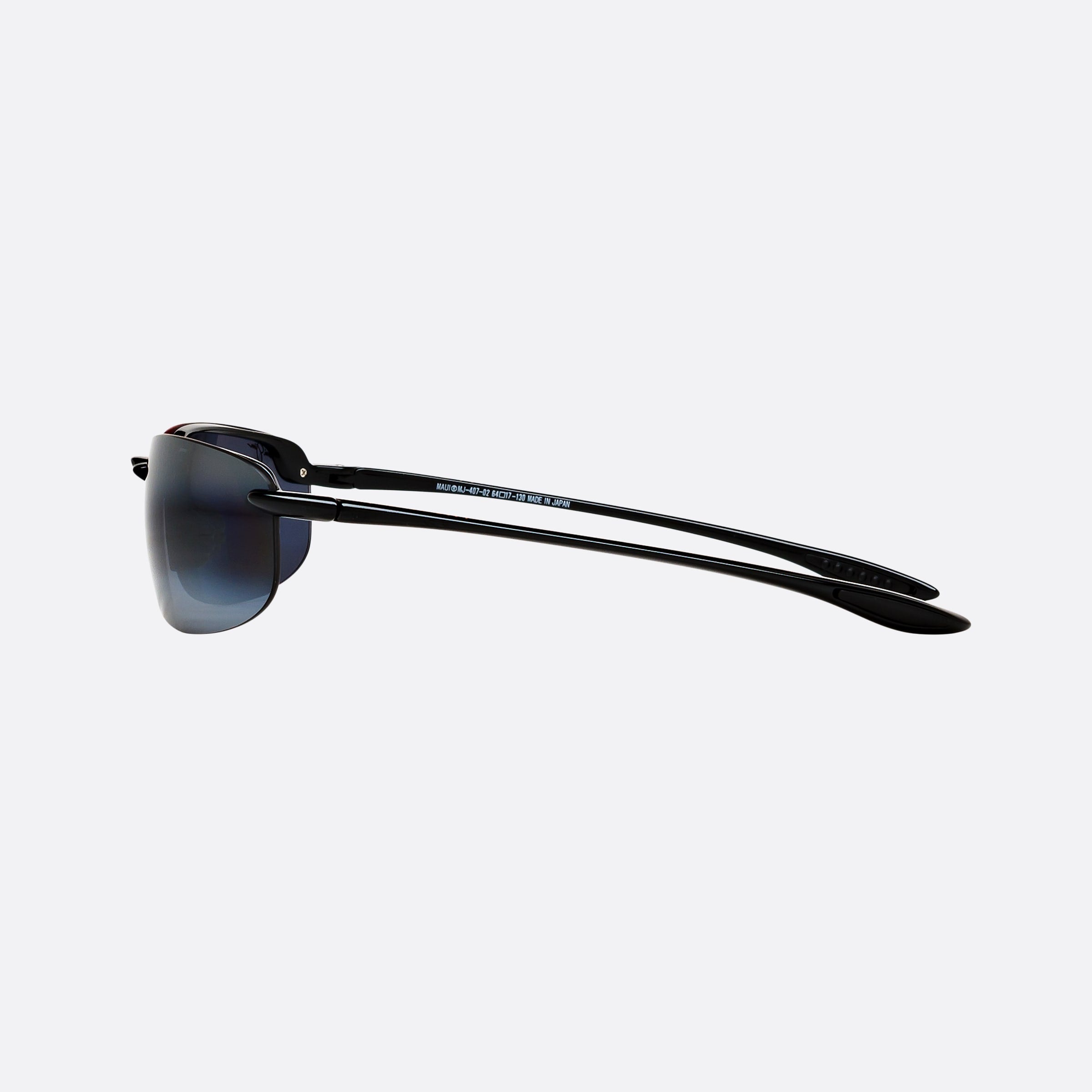 Maui 64mm Jim Hookipa Black Rectangle Polarized Men Sunglasses - Detail View