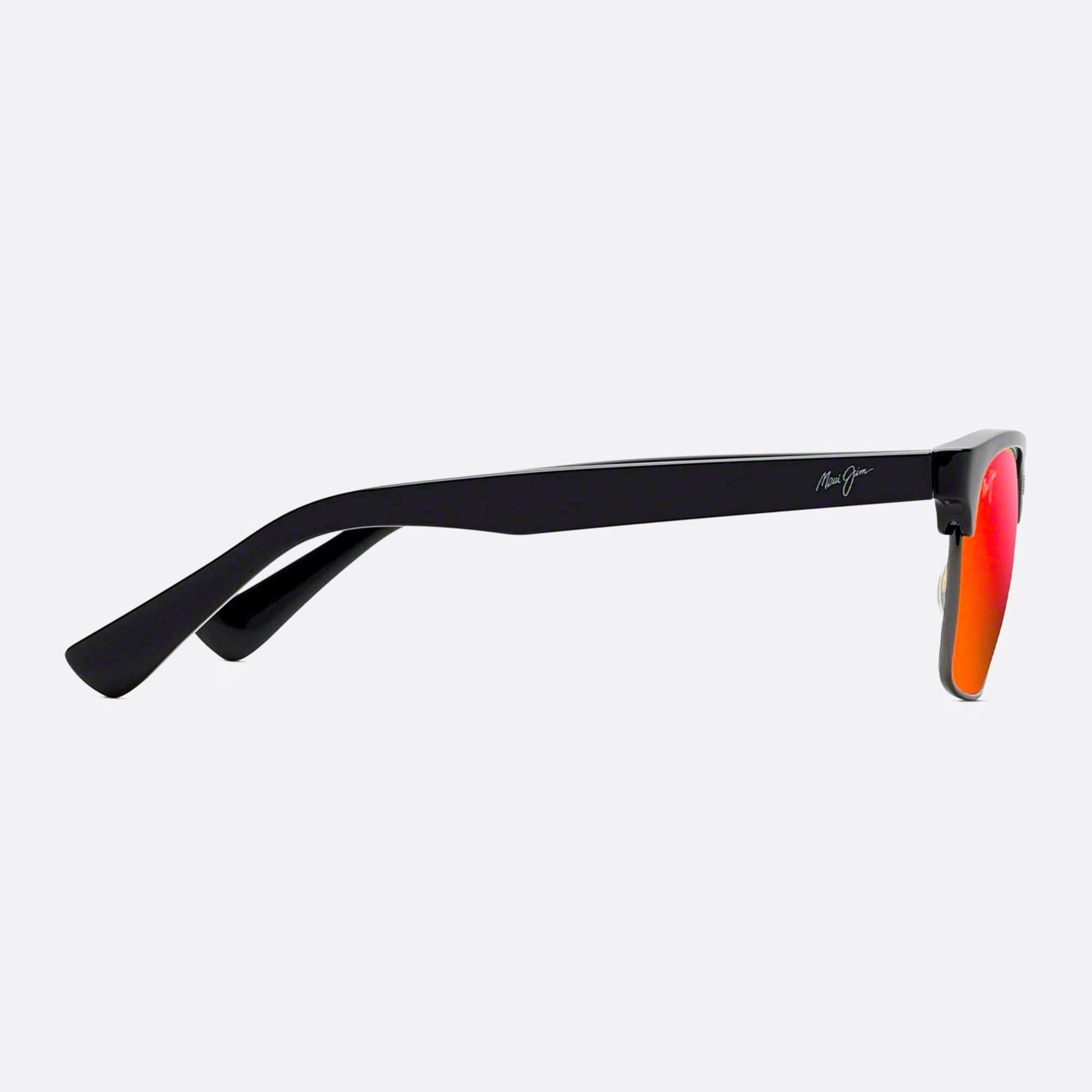 Maui 54mm Jim Kawika Rm257 17c Black Geometric Unisex Sunglasses - Detail View