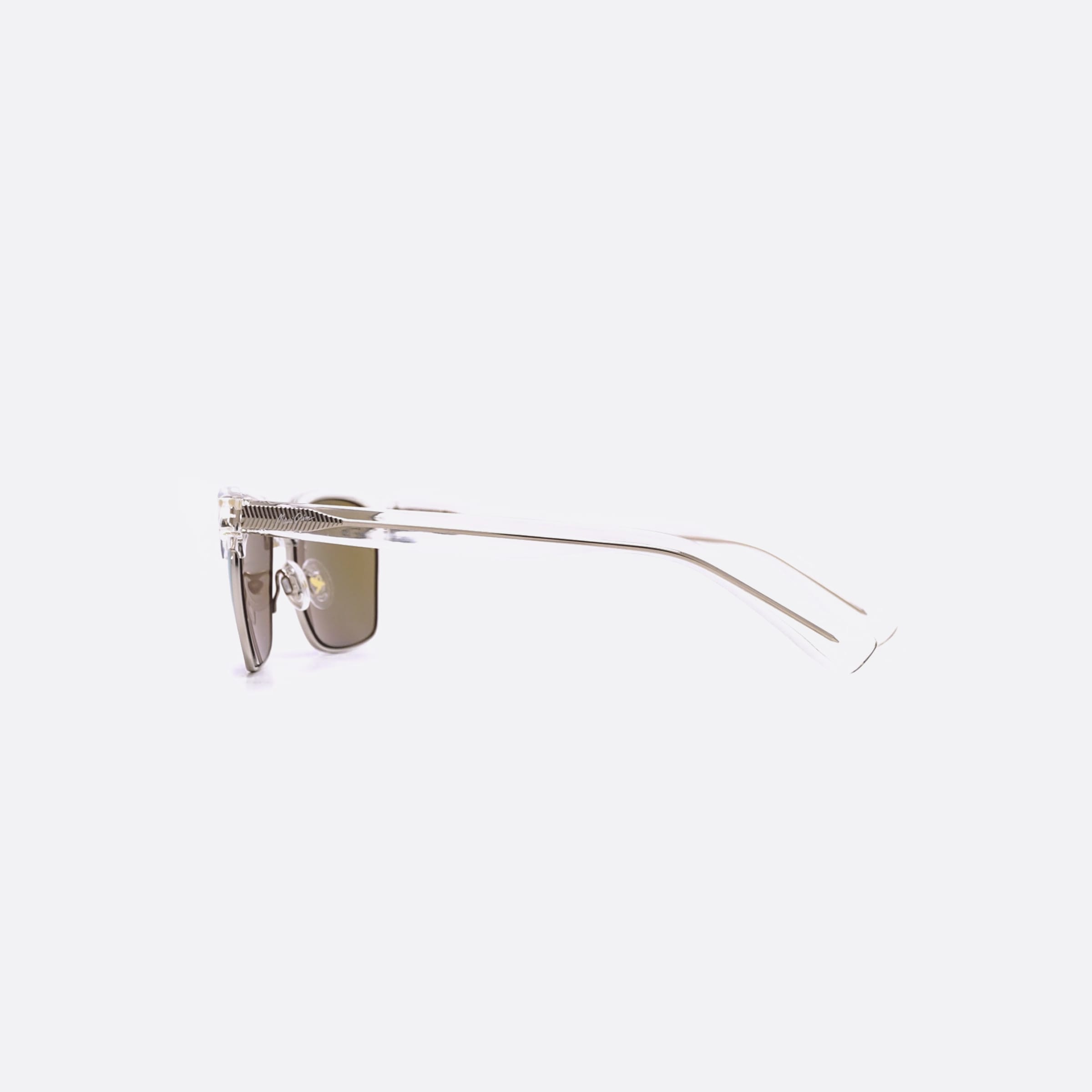 Maui 54mm Jim Kawika B257 B257 05cr Transparent Geometric Polarized Unisex Sunglasses - Detail View