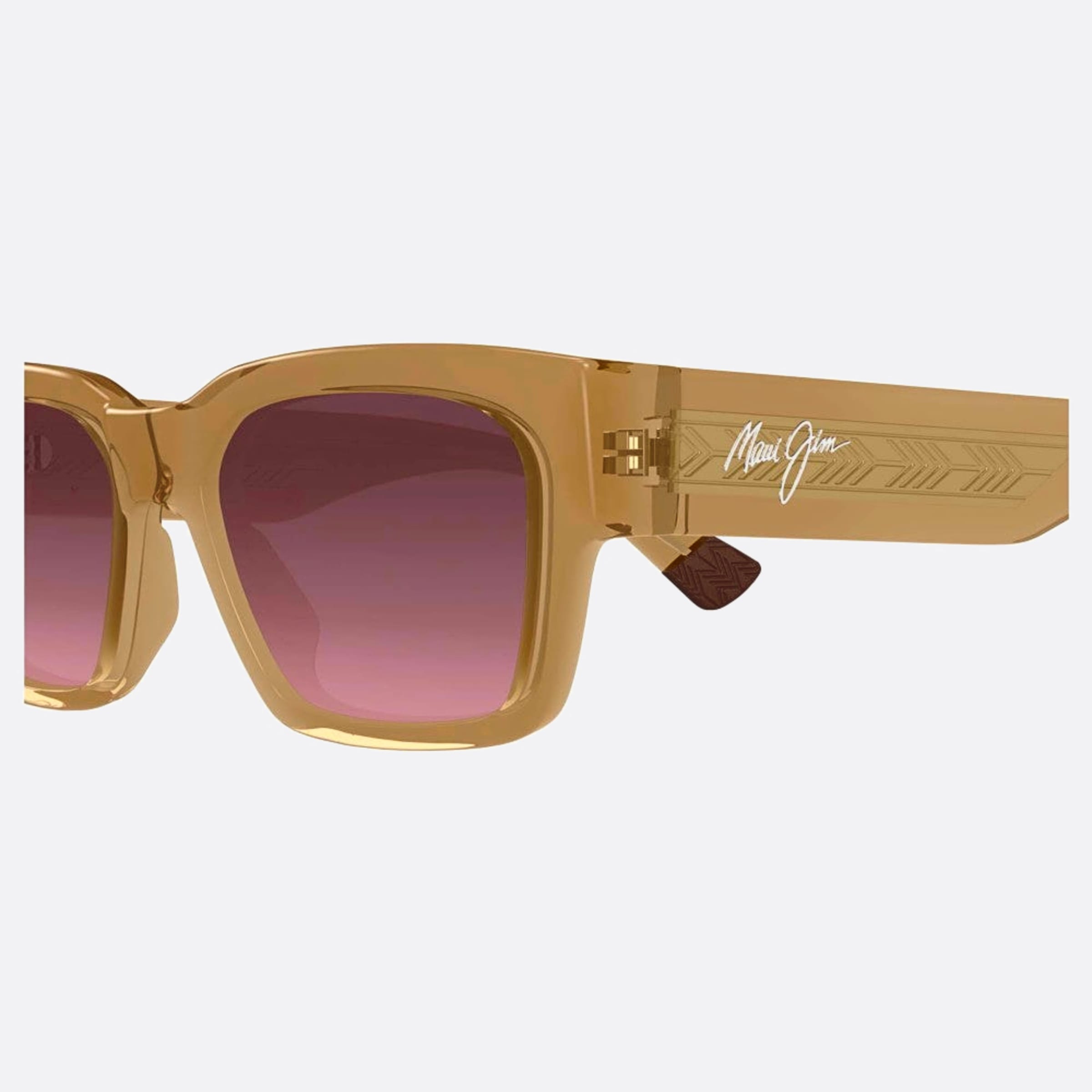 Maui 53mm Jim Kenui Rs642 Pink Geometric Polarized Men Sunglasses - Detail View