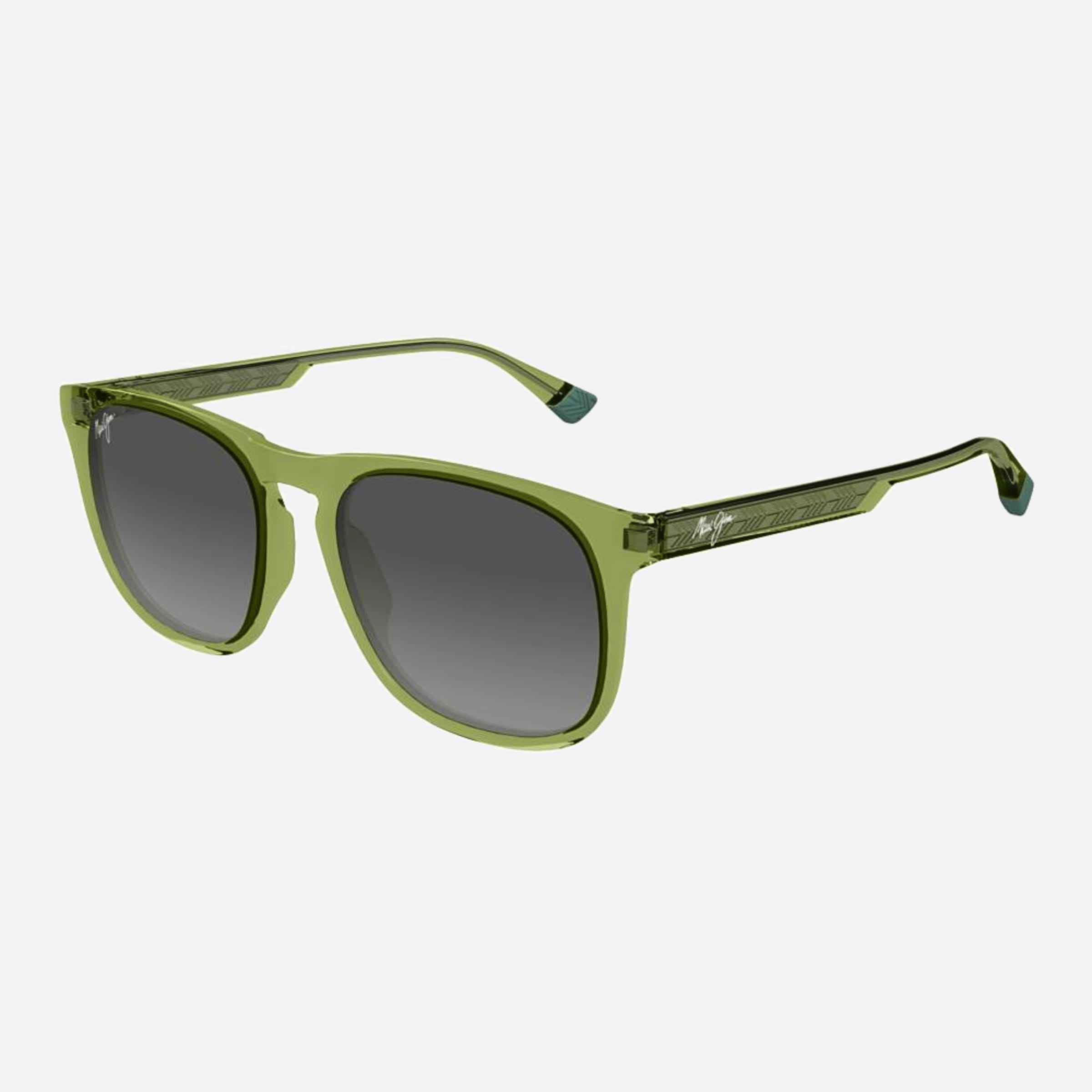 Maui 55mm Jim Kupa Gs641 Green Squared Men Sunglasses - Side View