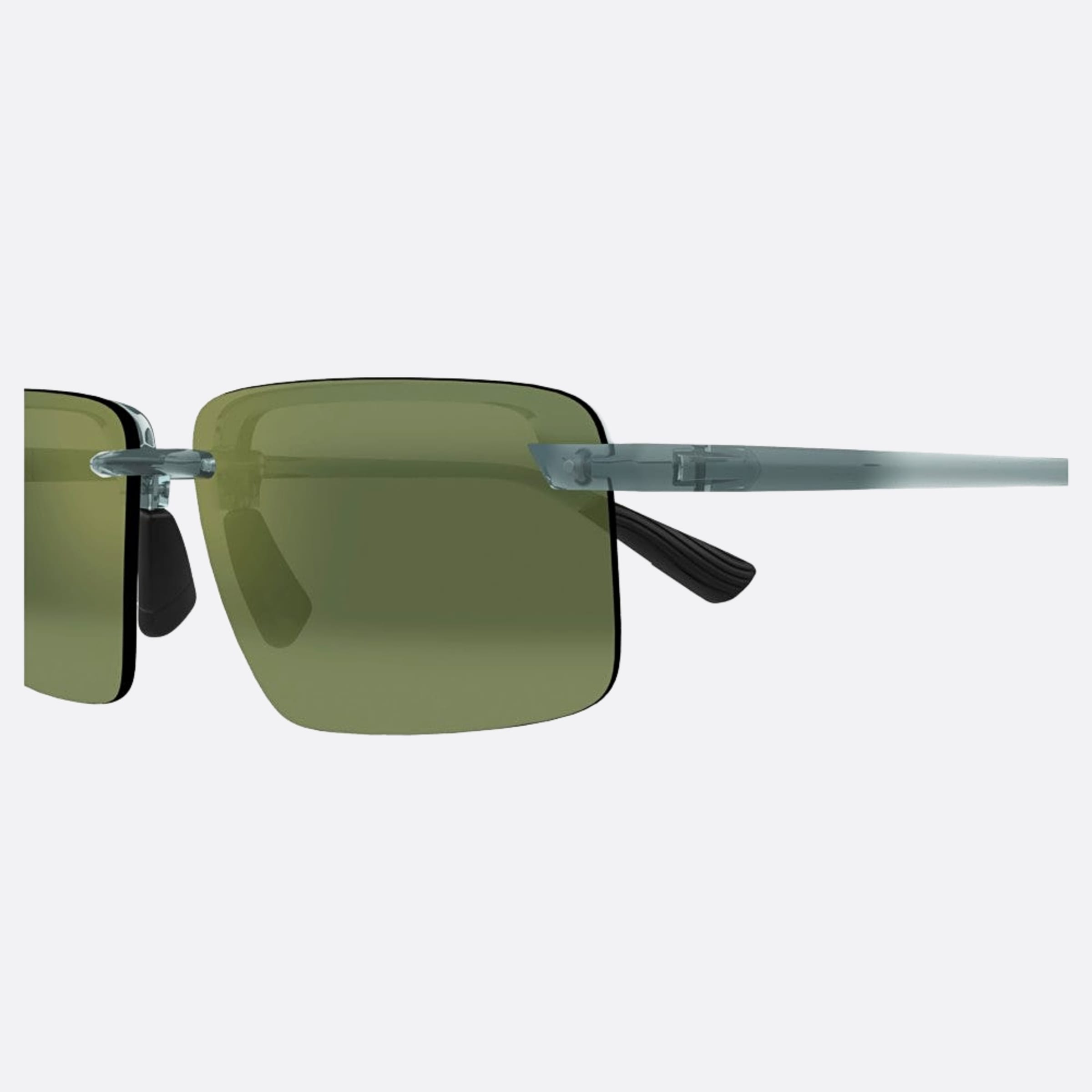 Maui 61mm Jim Laulima Gygn Grey Rectangle Polarized Unisex Sunglasses - Detail View