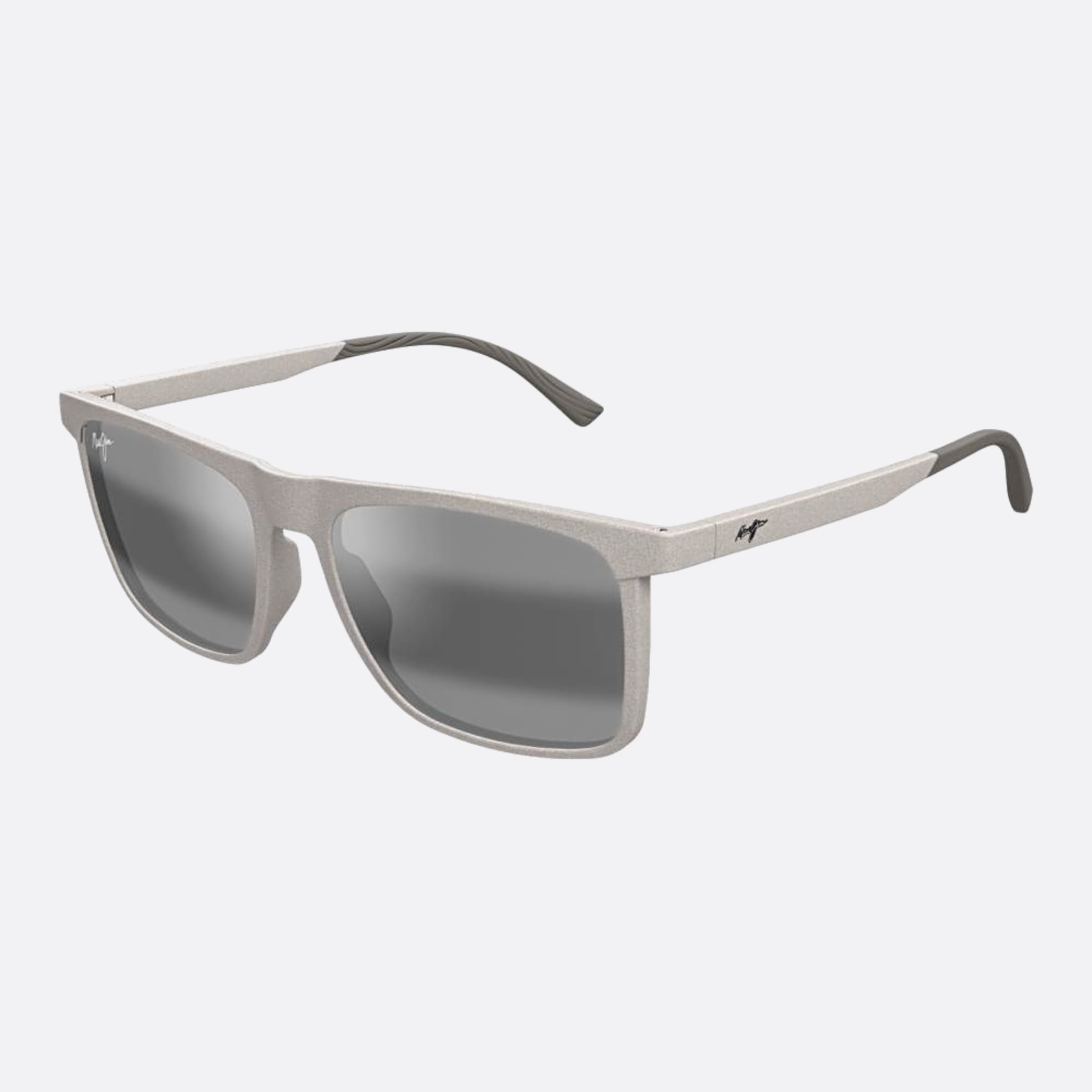 Maui 56mm Jim Makamae Grey Squared Men Sunglasses - Side View