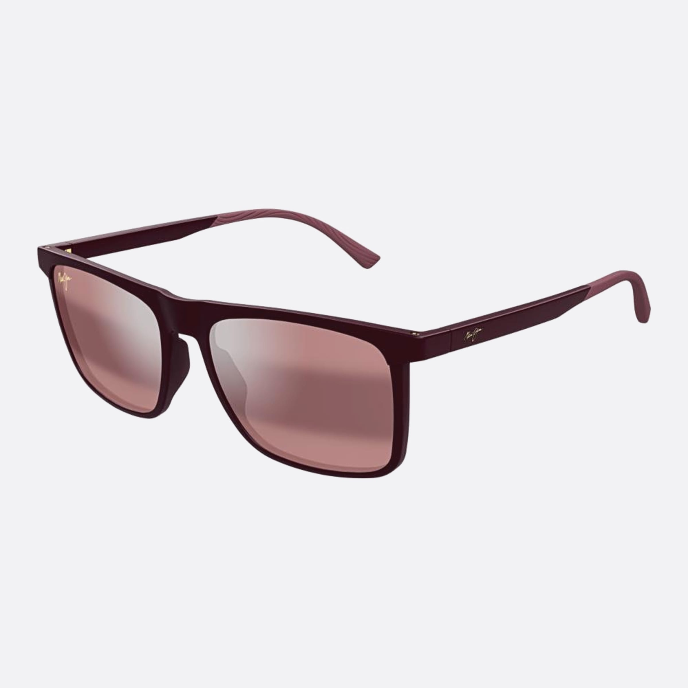 Maui 56mm Jim Makamae R619 Red Squared Men Sunglasses - Side View