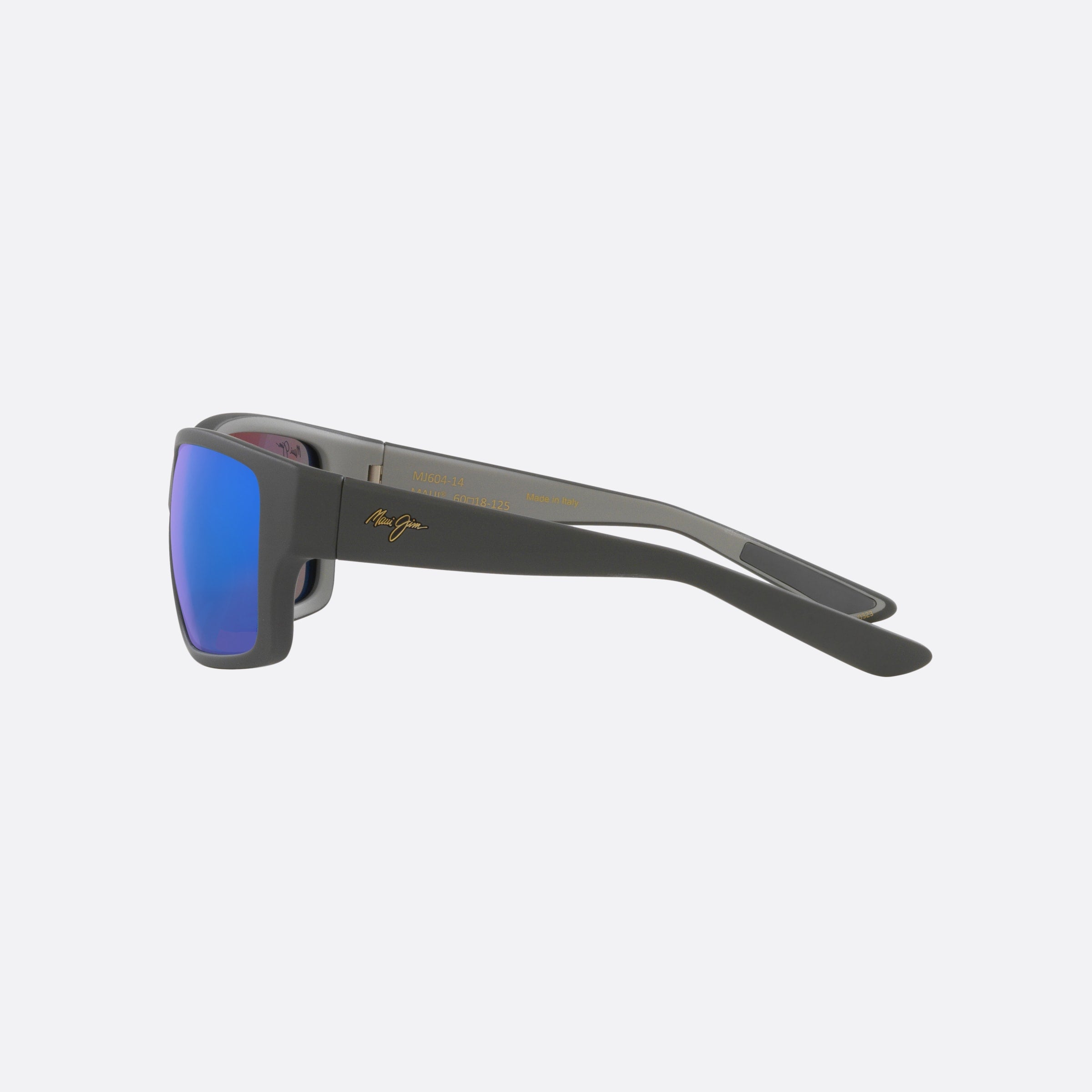Maui 61mm Jim Mangroves Grey Rectangle Polarized Men Sunglasses - Detail View
