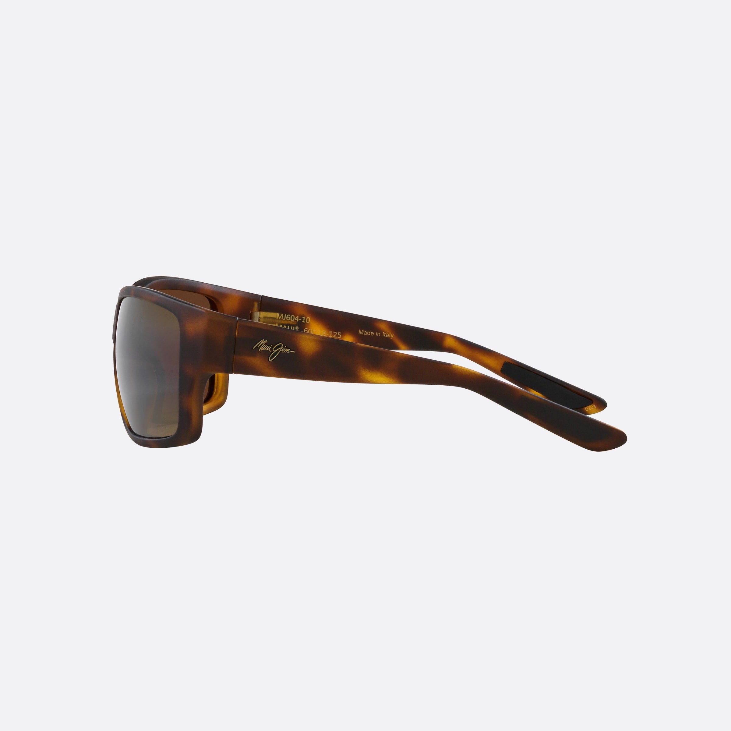 Maui 61mm Jim Mangroves Tortoise Rectangle Men Sunglasses - Detail View