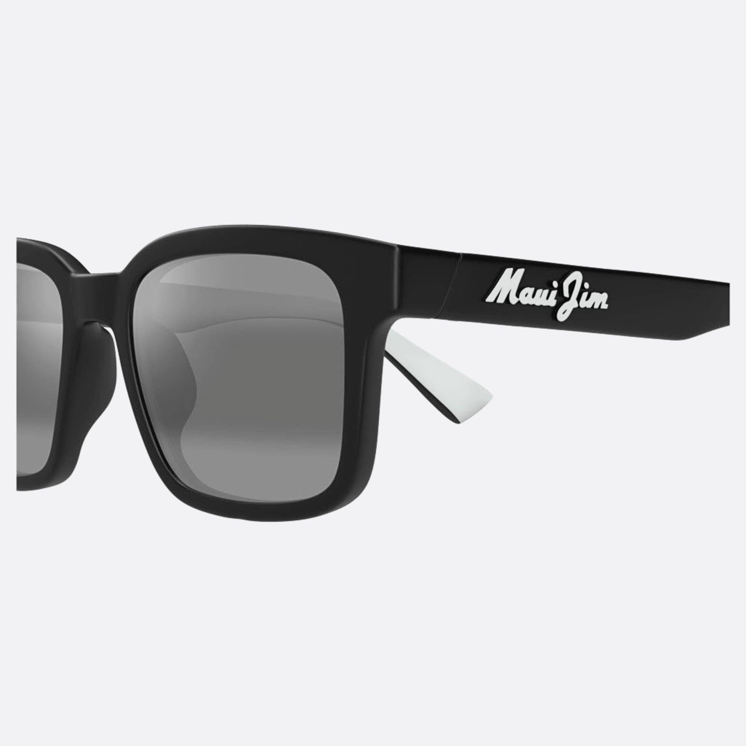 Maui 54mm Jim Mj0659sa Bkgy Black Squared Polarized Men Sunglasses - Detail View