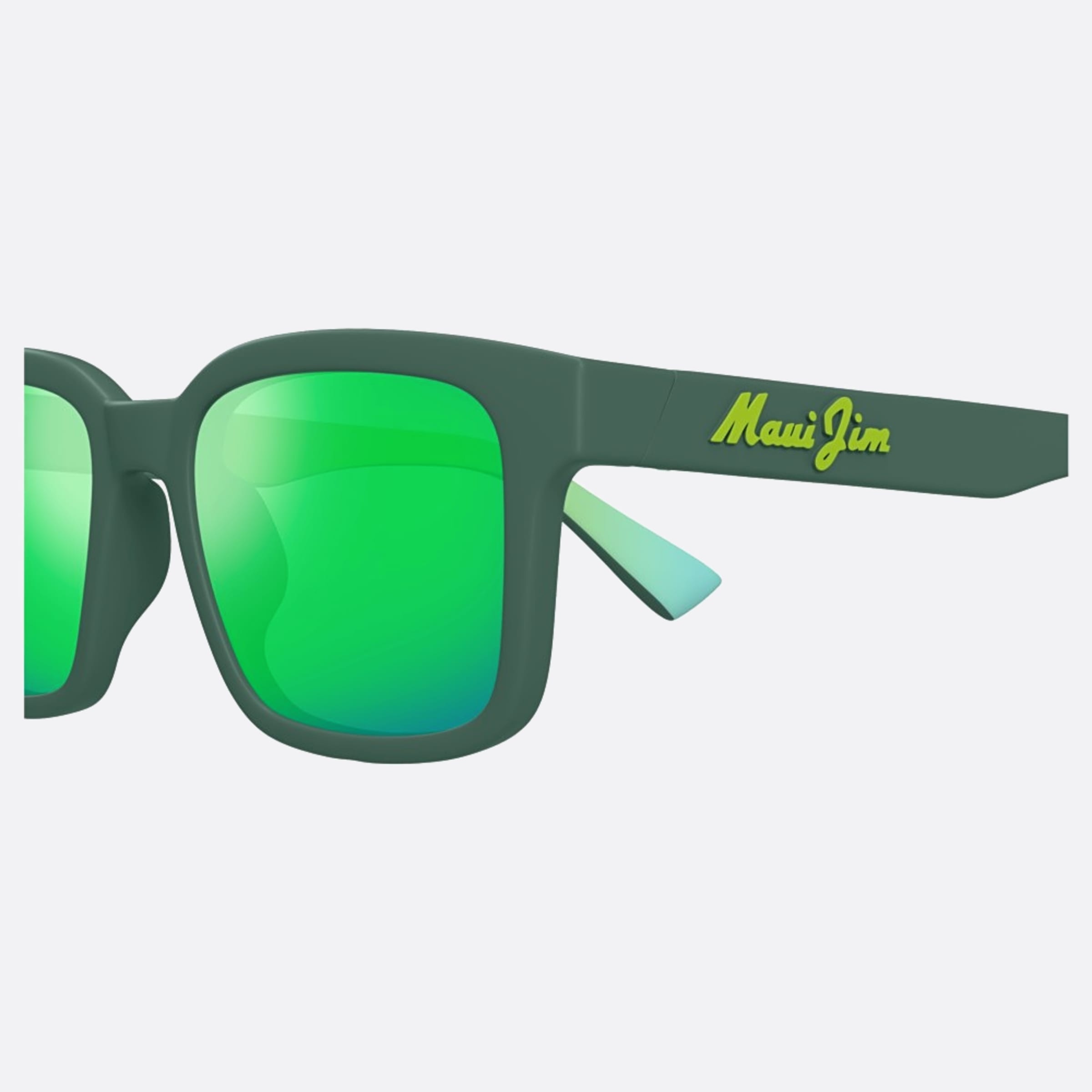 Maui 54mm Jim Mj0659sa Gngn Green Squared Polarized Men Sunglasses - Detail View