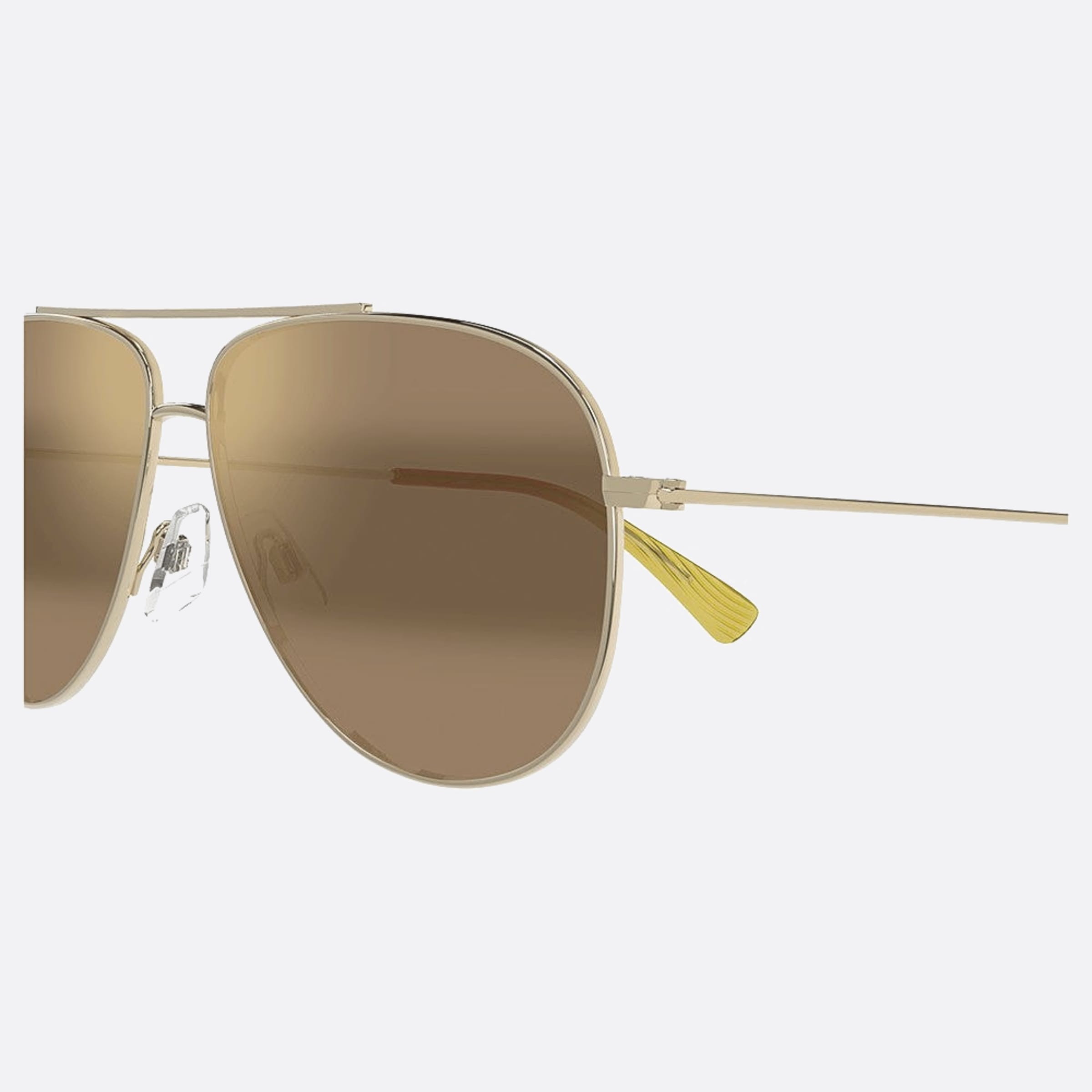 Maui 59mm Jim Pgdbz Gold Pilot Polarized Men Sunglasses - Detail View