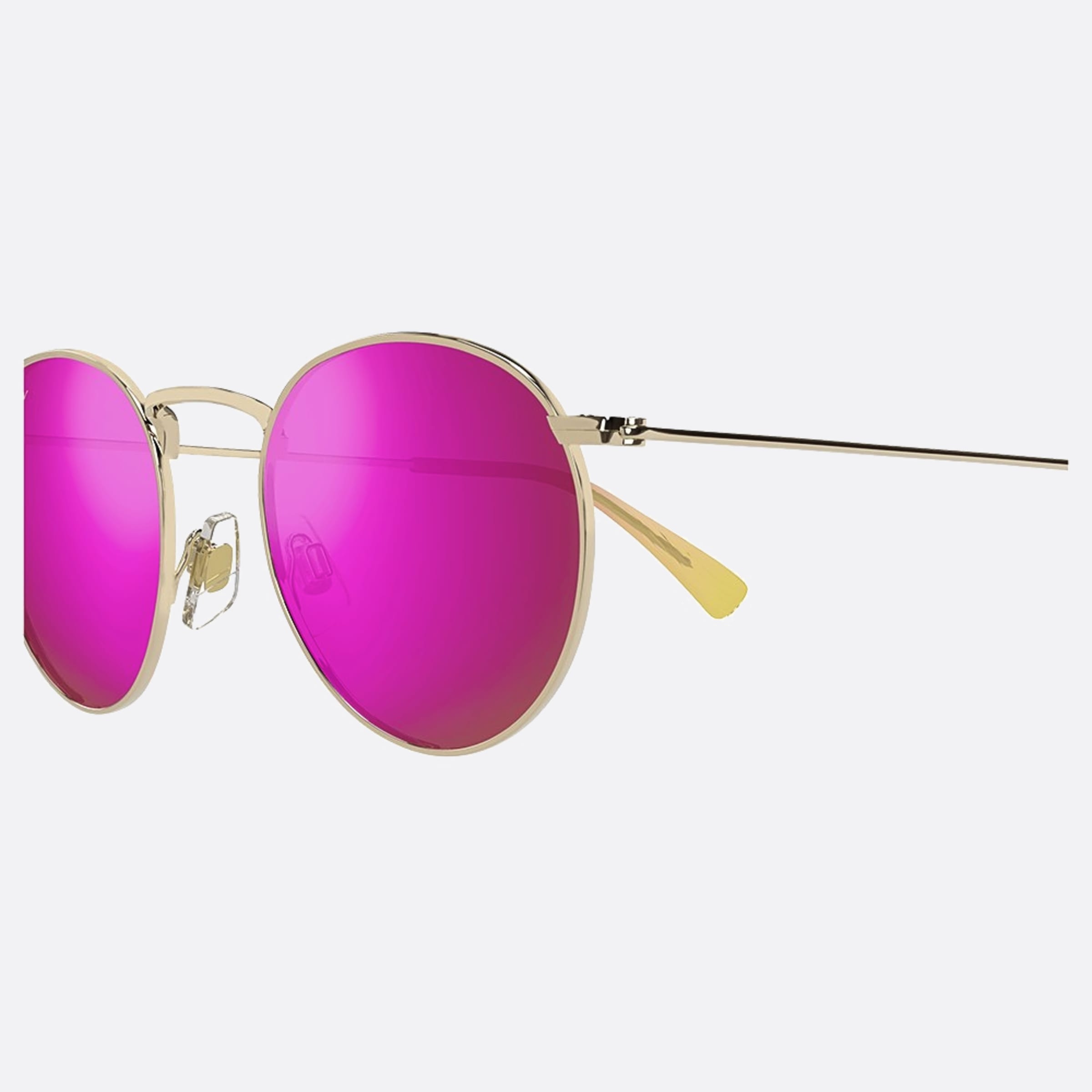 Maui 50mm Jim Gdfu Gold Round Polarized Men Sunglasses - Detail View