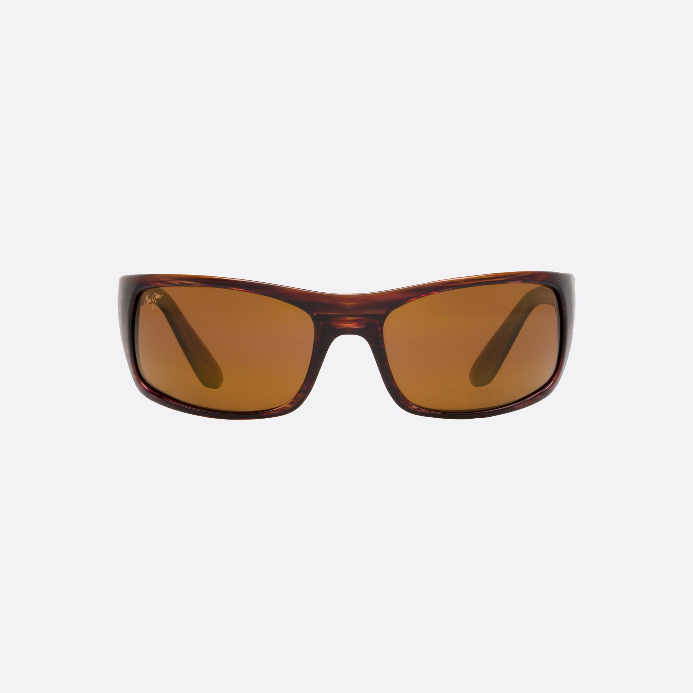 Maui 65mm Jim Peahi Tortoise Rectangle Men Sunglasses - Side View