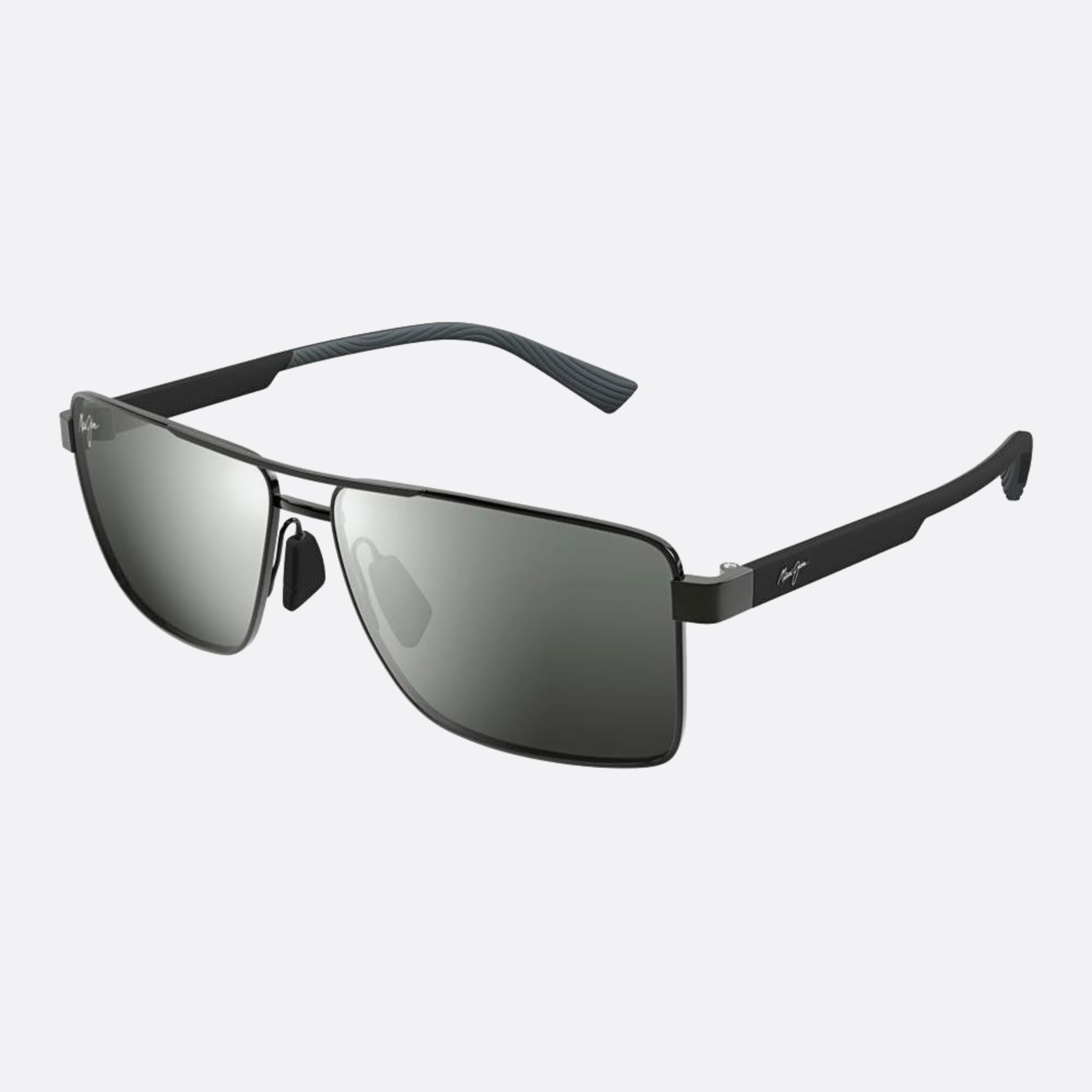 Maui 60mm Jim Piha Dsb621 Black Pilot Men Sunglasses - Side View