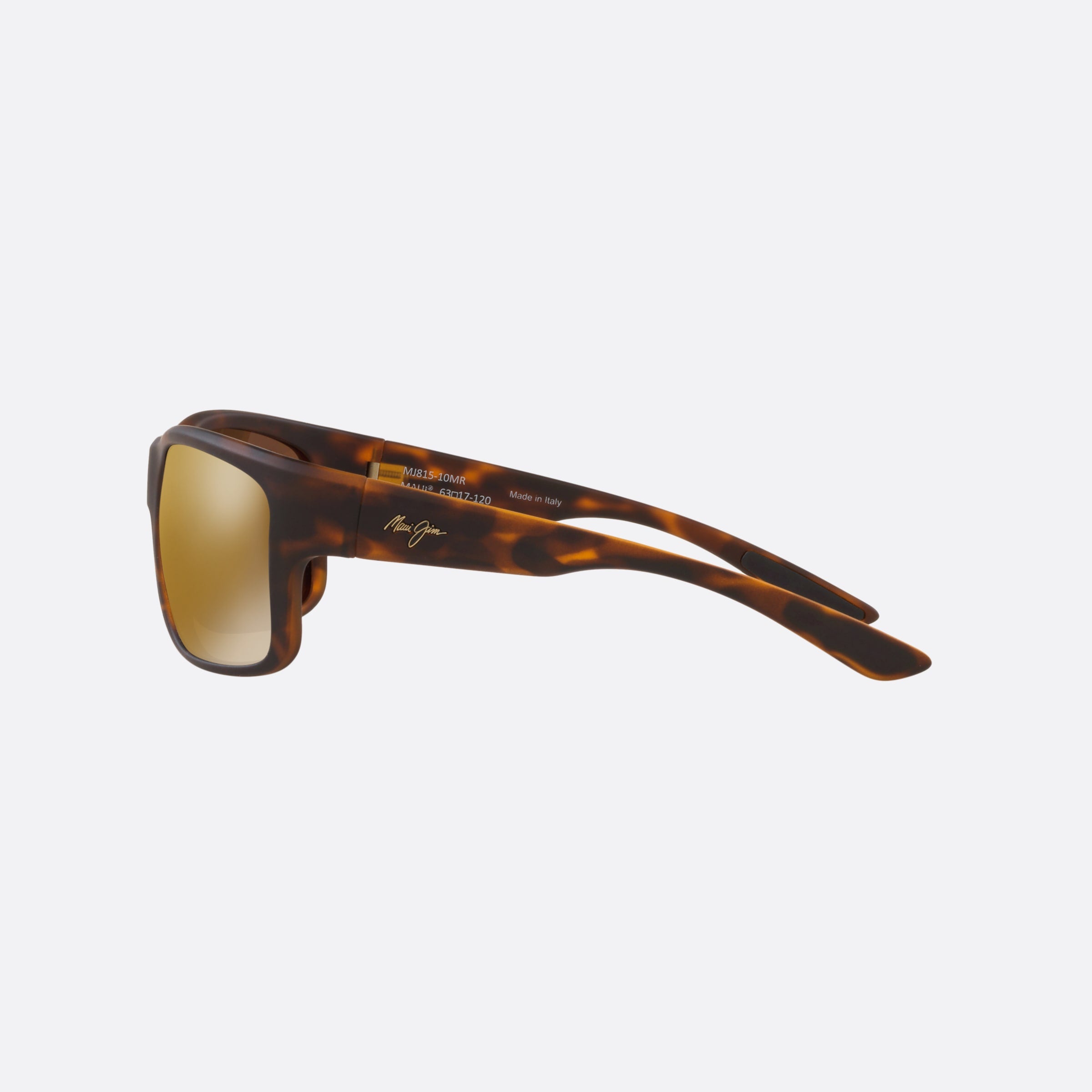 Maui 63mm Jim Southern Cross Hvbr Havana Rectangle Polarized Men Sunglasses - Detail View
