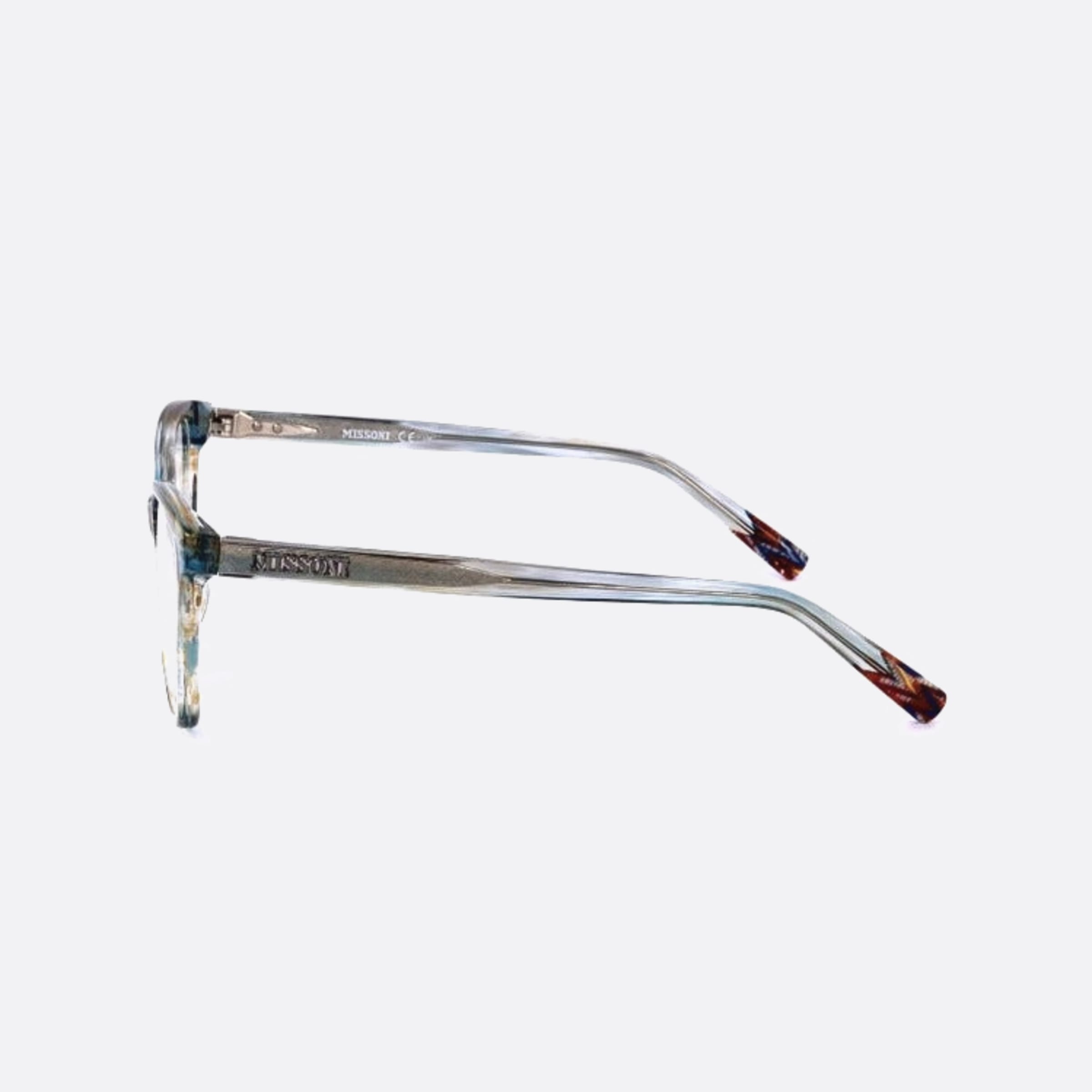Missoni 53mm Mis Jur Green Squared Women Eyeglasses - Detail View