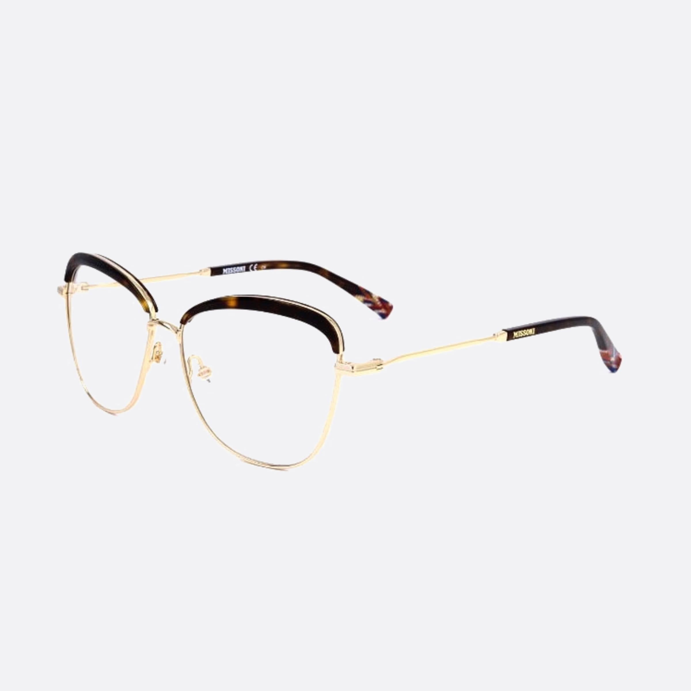 Missoni 53mm Mis Havana Butterfly Women Eyeglasses - Side View