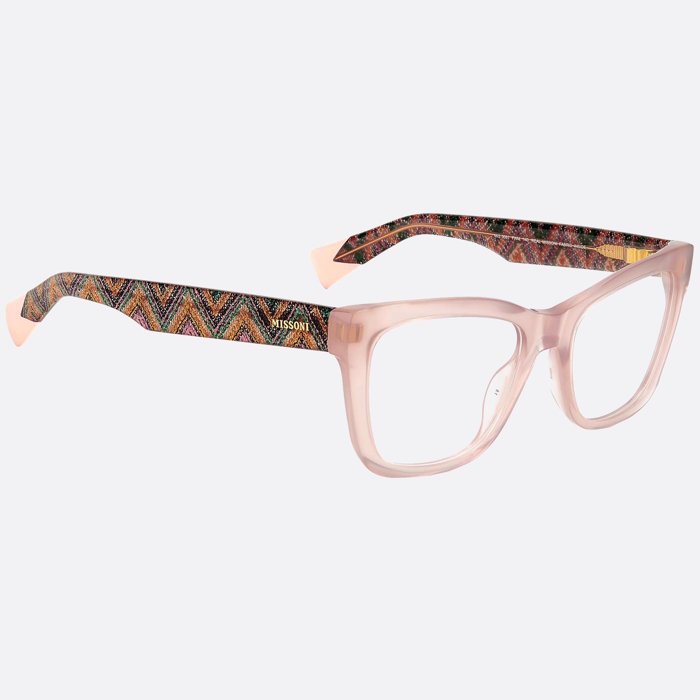 Missoni 53mm Mis Fwm Pink Geometric Women Eyeglasses - Detail View
