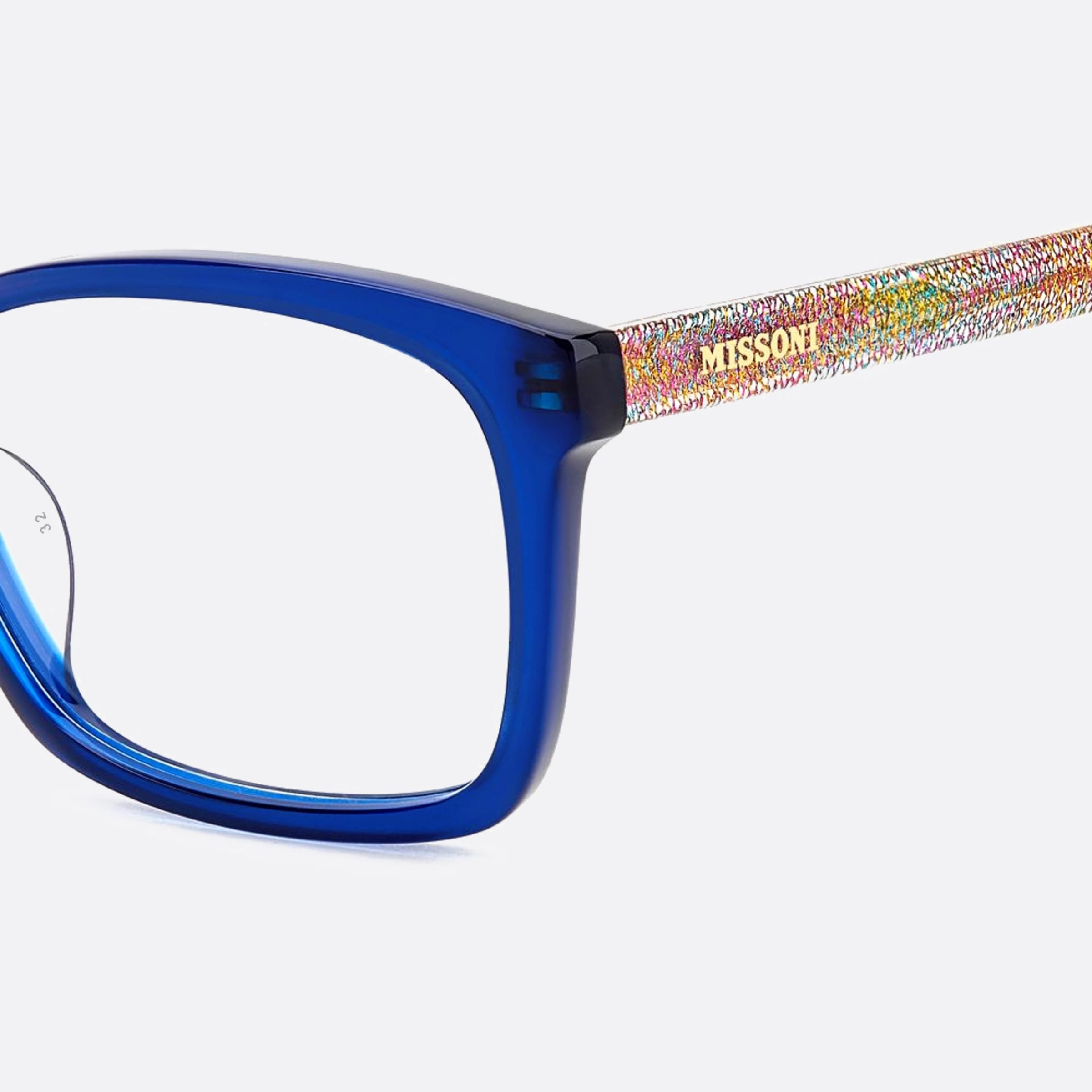 Missoni 54mm Mis Pjp Blue Geometric Women Eyeglasses - Detail View