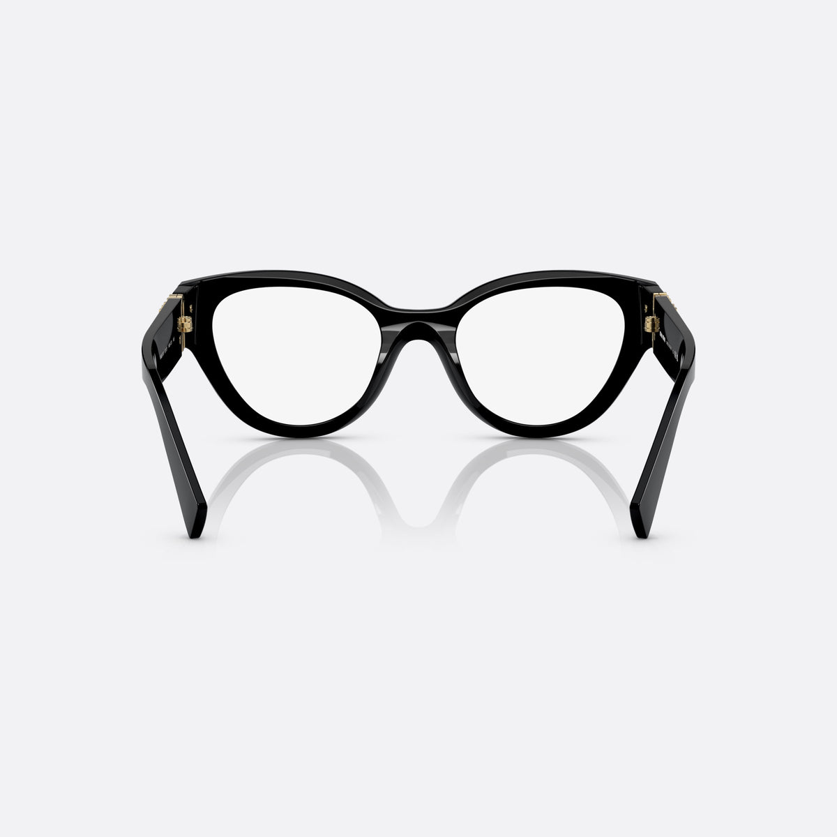 Rame ochelari de vedere Miu Miu MU 01VV 1AB-1O1 E, phantos negru, pentru femei, punte simplă din acetat, literele brandului pe brațe