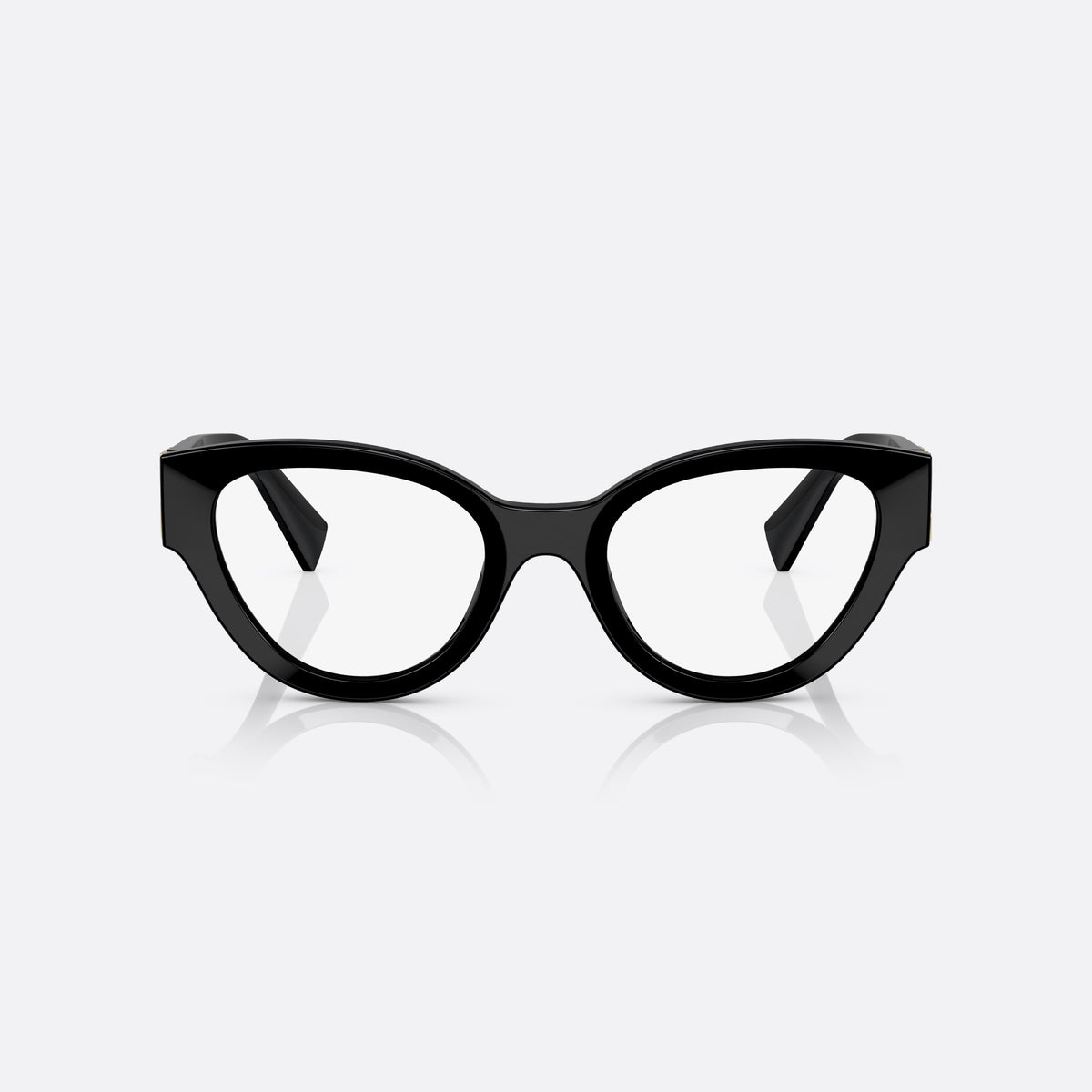 Rame ochelari de vedere Miu Miu MU 01VV 1AB-1O1 E, phantos negru, pentru femei, punte simplă din acetat, literele brandului pe brațe