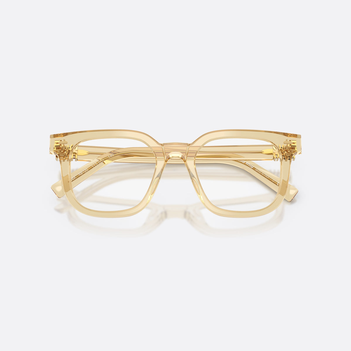 Rame ochelari de vedere Miu Miu MU 06XV 11T1O1, patrati maro, pentru femei, punte simplă, integrată în rame, ramă completă, cu brațele pliate