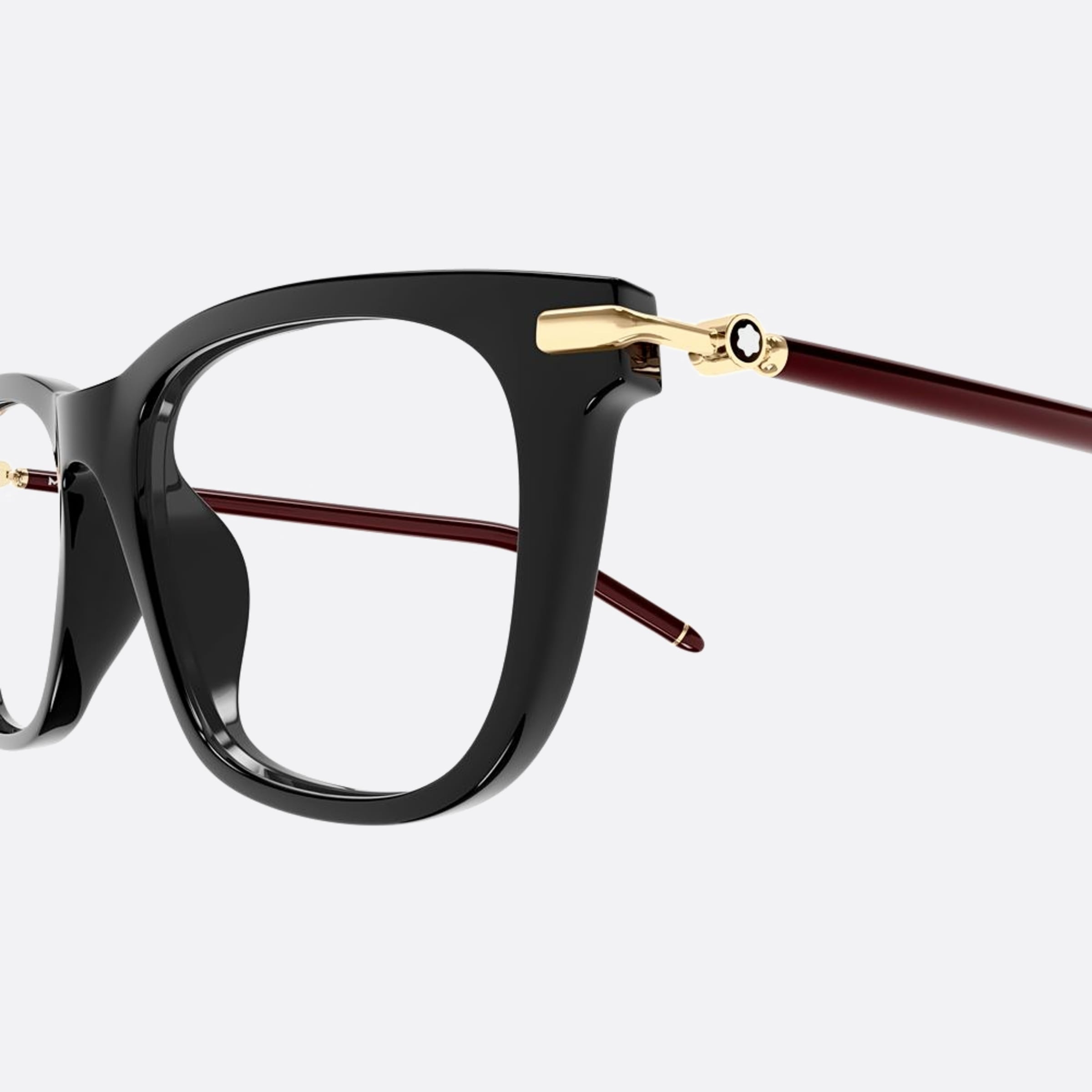 Montblanc 55mm Mb0275oa Black Squared Men Eyeglasses - Lifestyle Shot