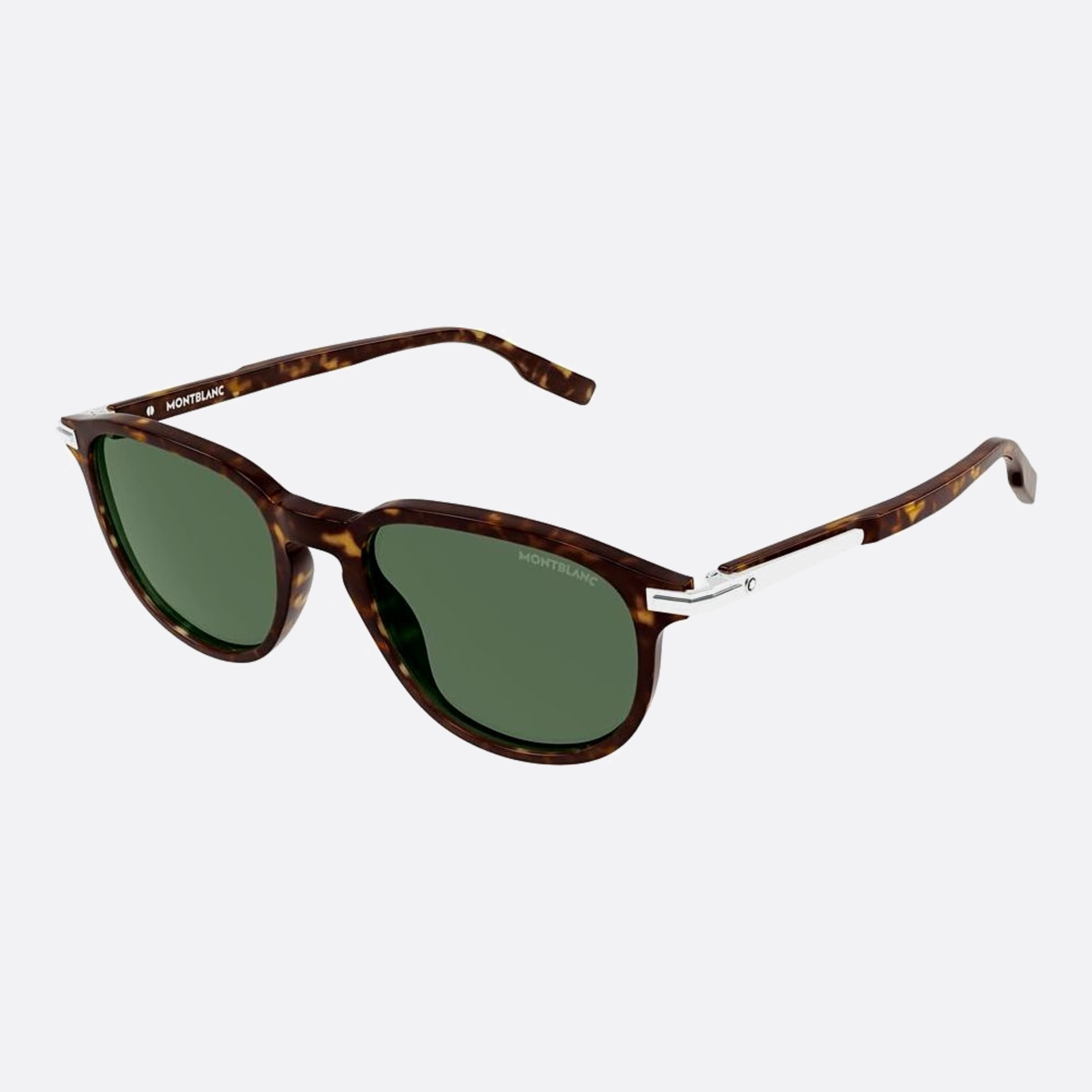Montblanc 52mm Havana Visor Man Sunglasses - Side View
