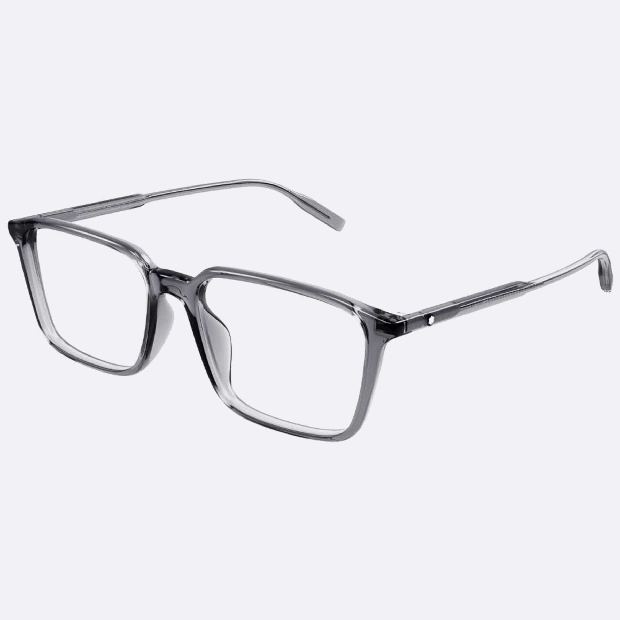 Montblanc 54mm Mb0293oa Grey Squared Man Eyeglasses - Side View