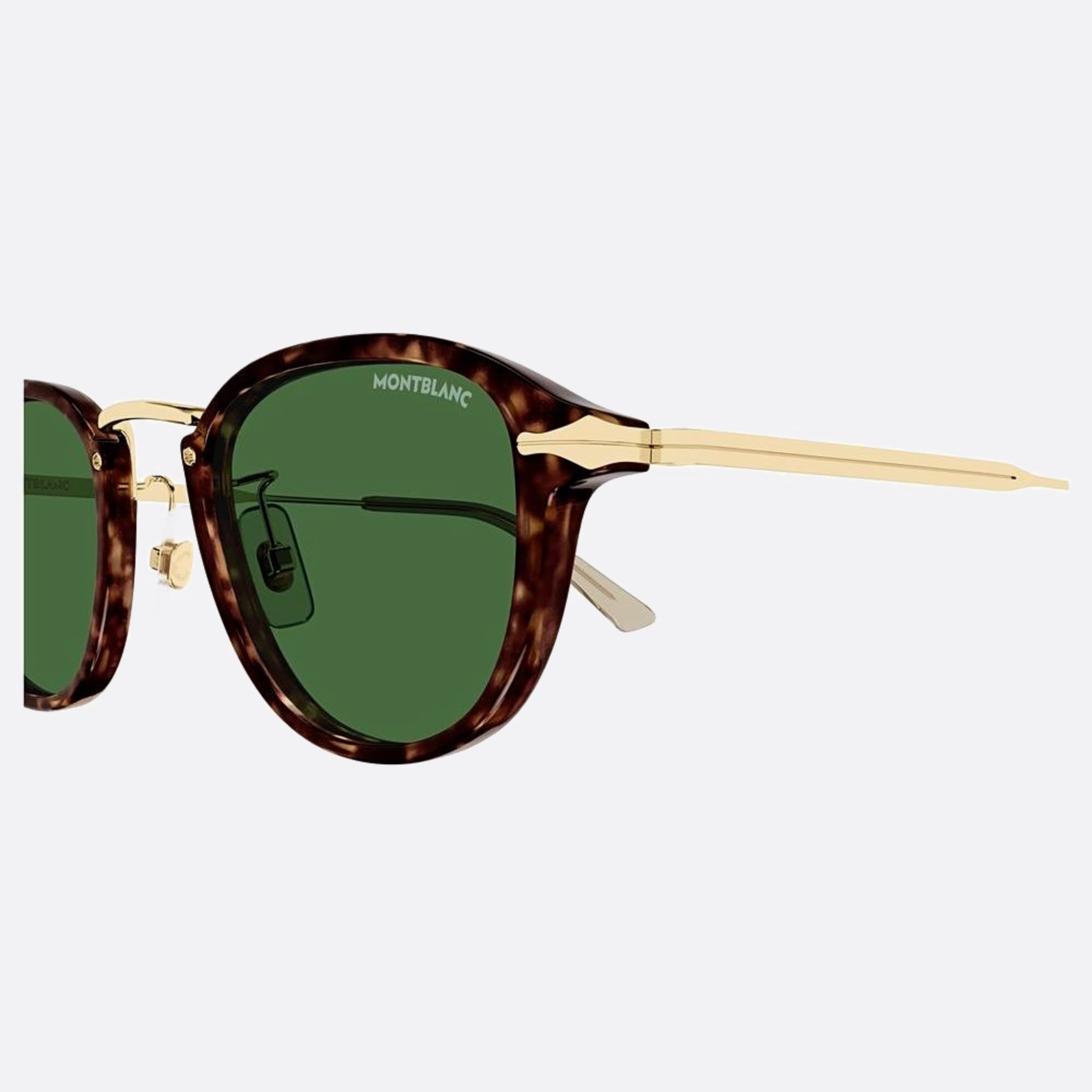 Montblanc 48mm Gold Pantos Man Sunglasses - Lifestyle Shot