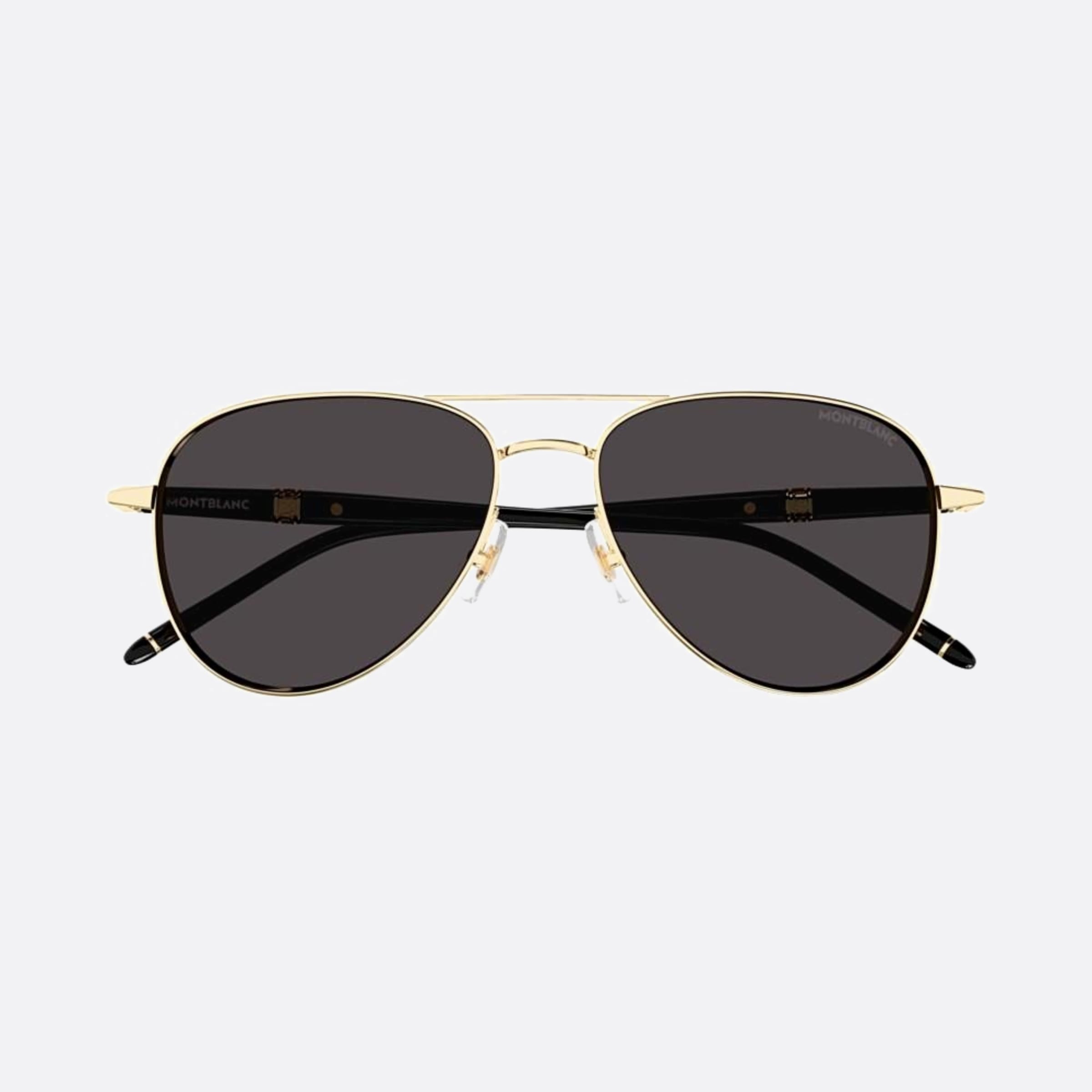 Montblanc 57mm Black Pilot Man Sunglasses - Main View