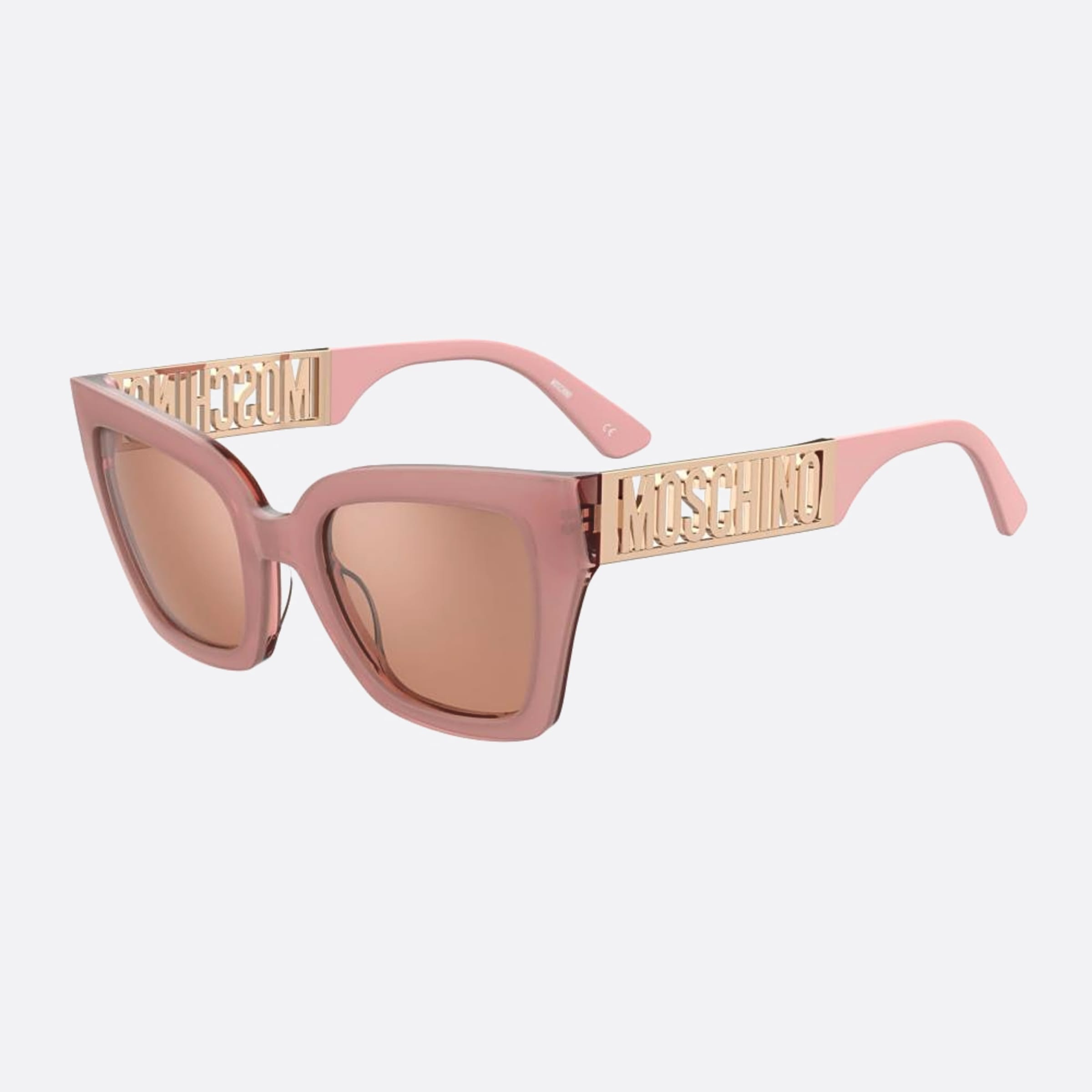 Moschino 53mm Mos161 35j Red Squared Women Sunglasses - Side View
