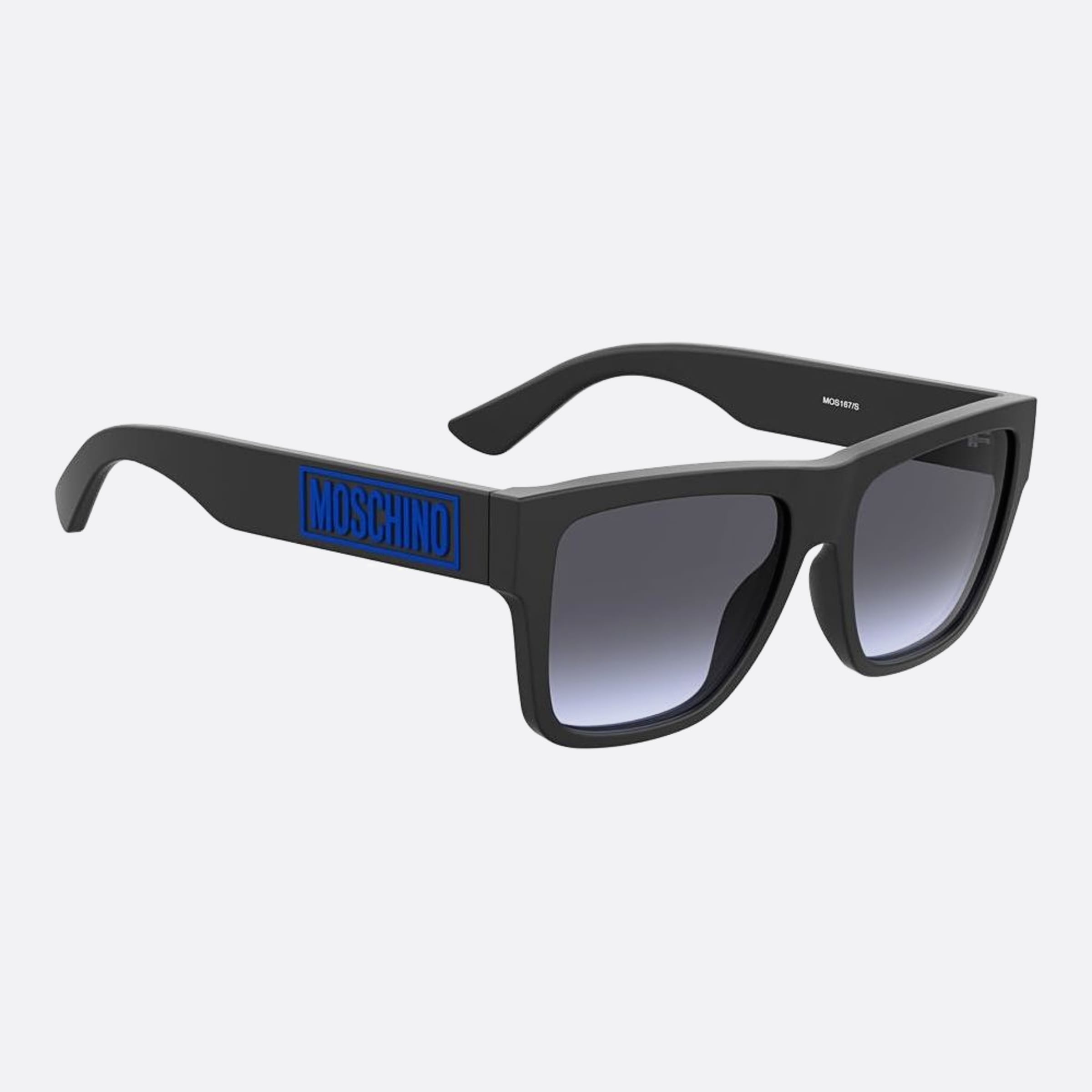 Moschino 57mm Mos167 Black Rectangle Men Sunglasses - Detail View