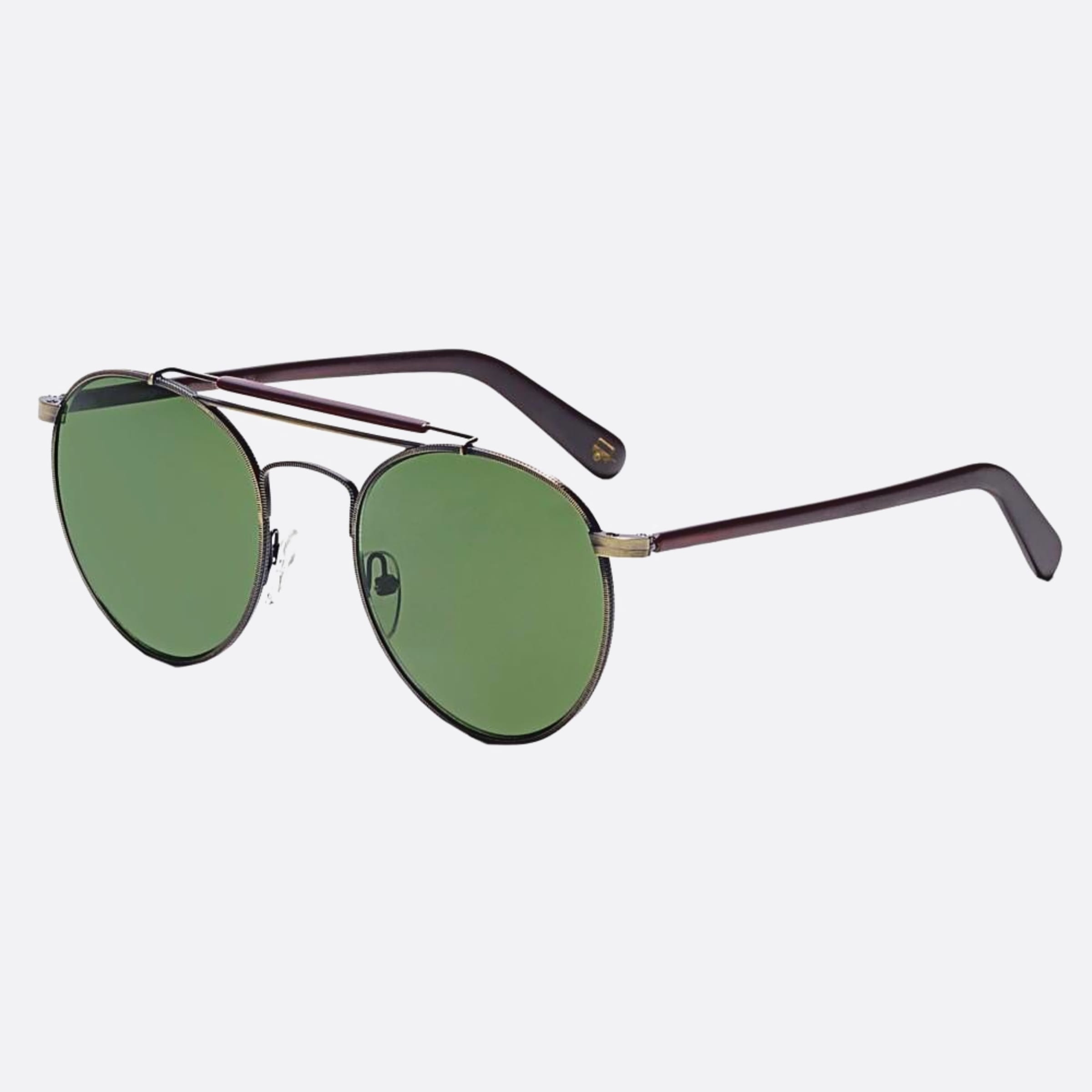 Moscot 52mm Lazer Sun Mtsl Dkbl Silver Round Unisex Sunglasses - Side View
