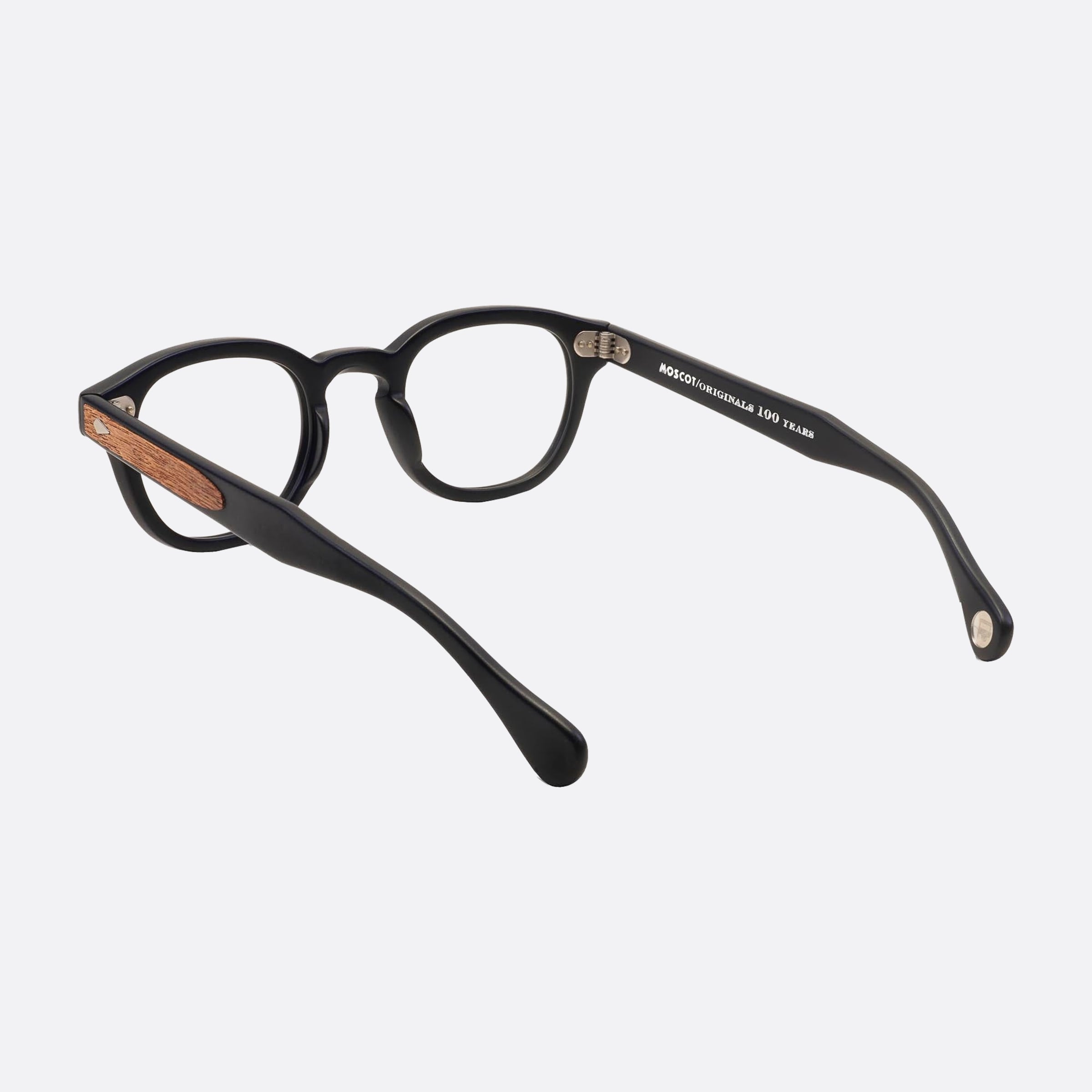 Moscot 49mm Lemtosh Mtbkwd Black Geometric Unisex Eyeglasses - Detail View