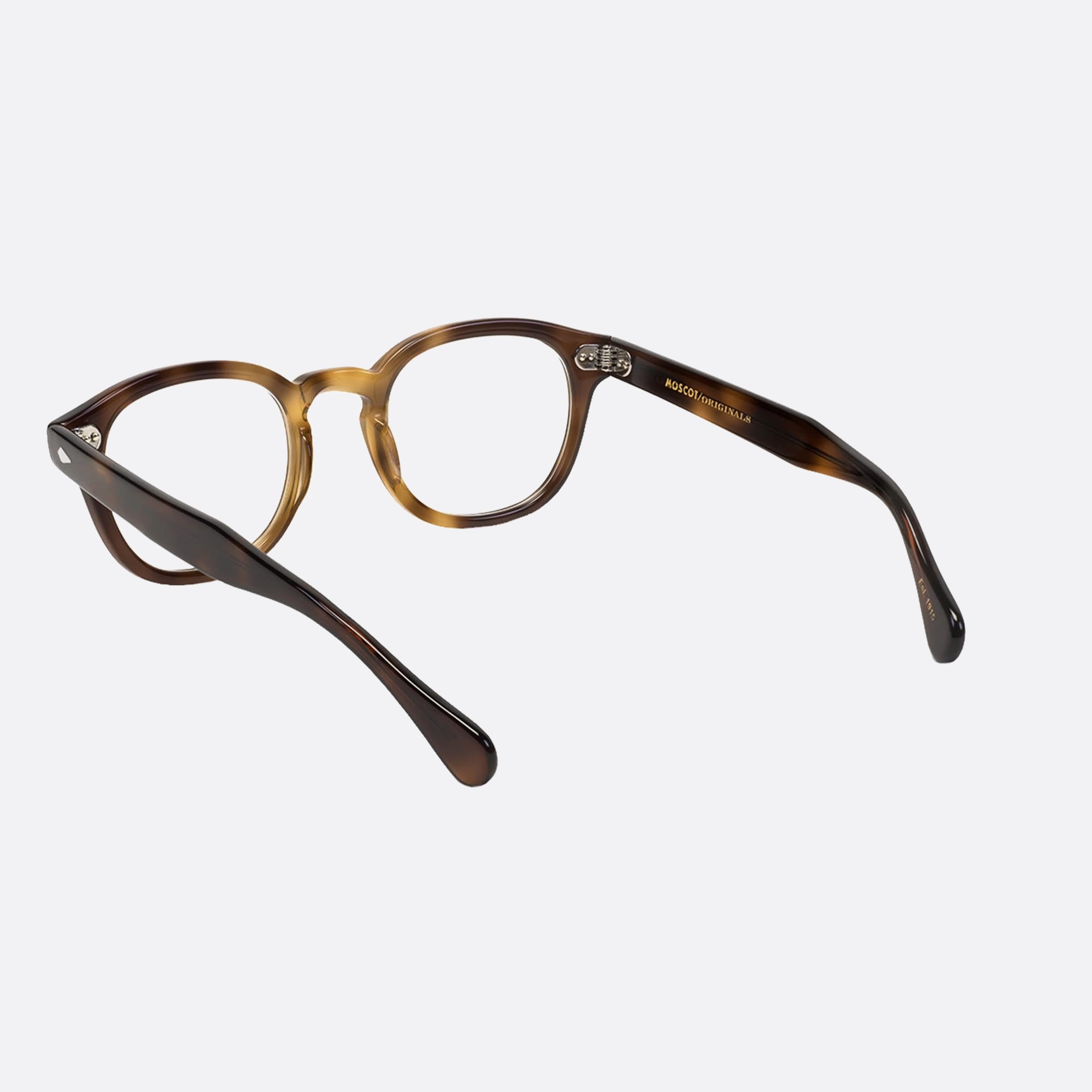 Moscot 49mm Lemtosh Tbc Brown Geometric Unisex Eyeglasses - Lifestyle Shot