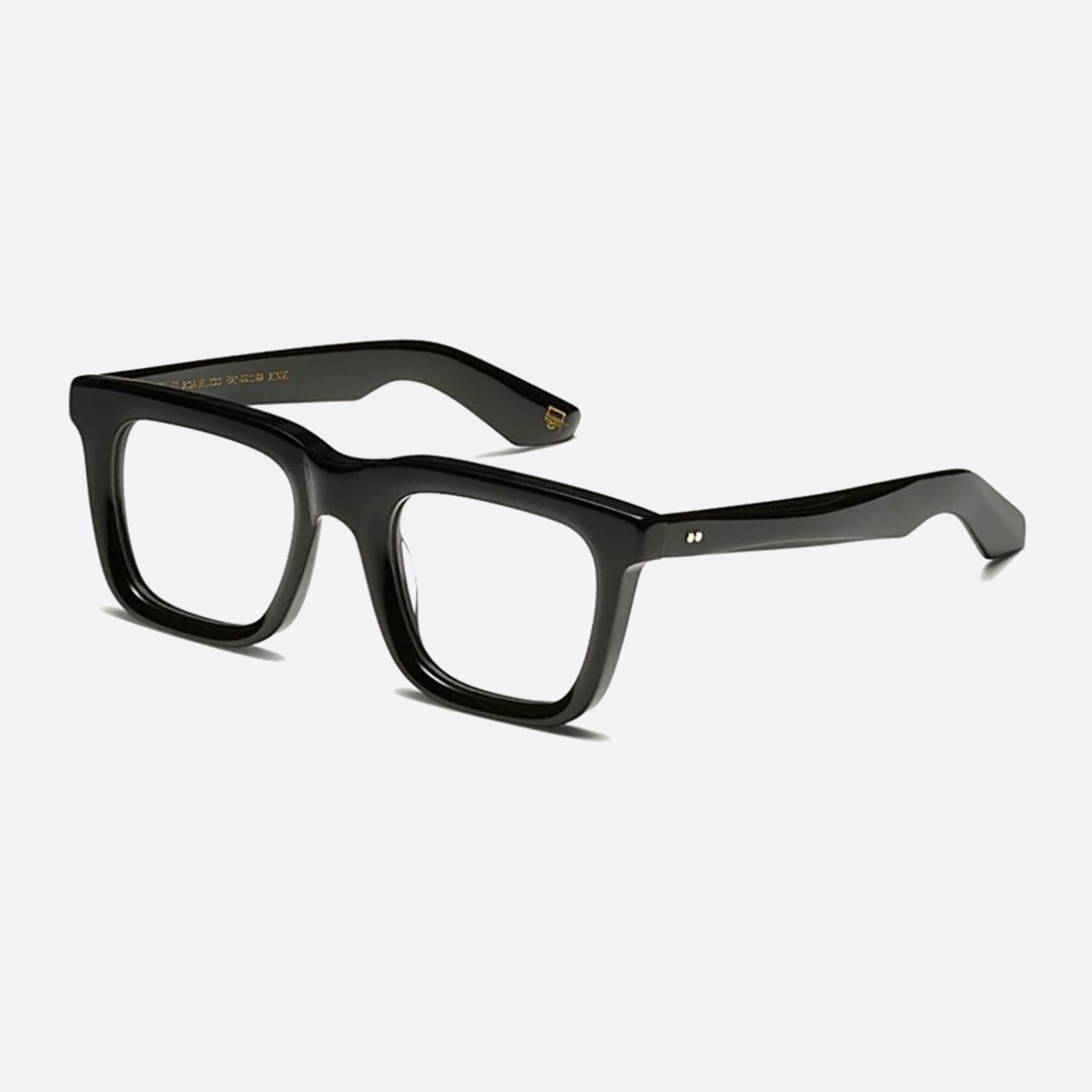Moscot 49mm Rizik Blk Black Squared Unisex Eyeglasses - Side View