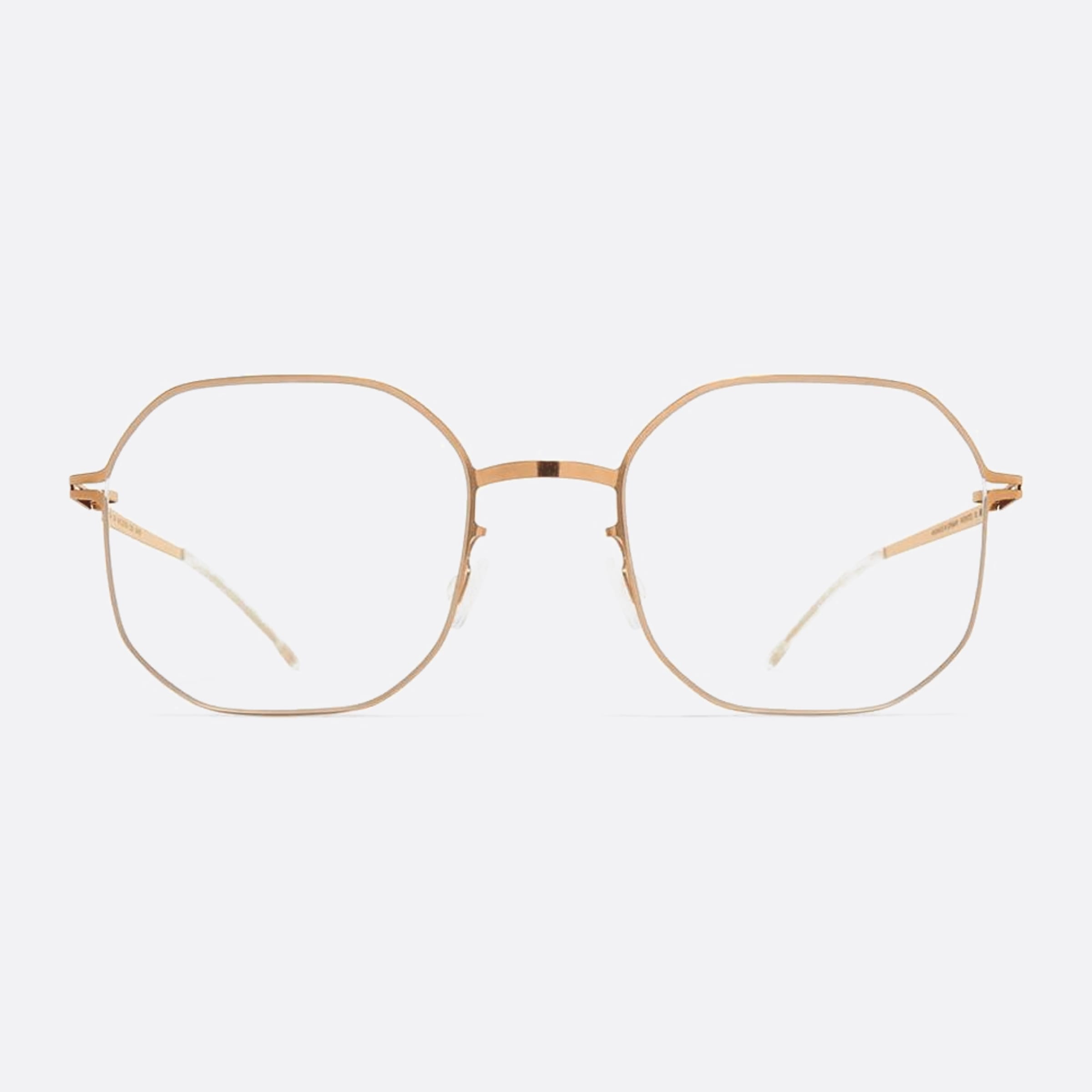 Mykita 49mm Cat Gold Geometric Unisex Eyeglasses - Main View