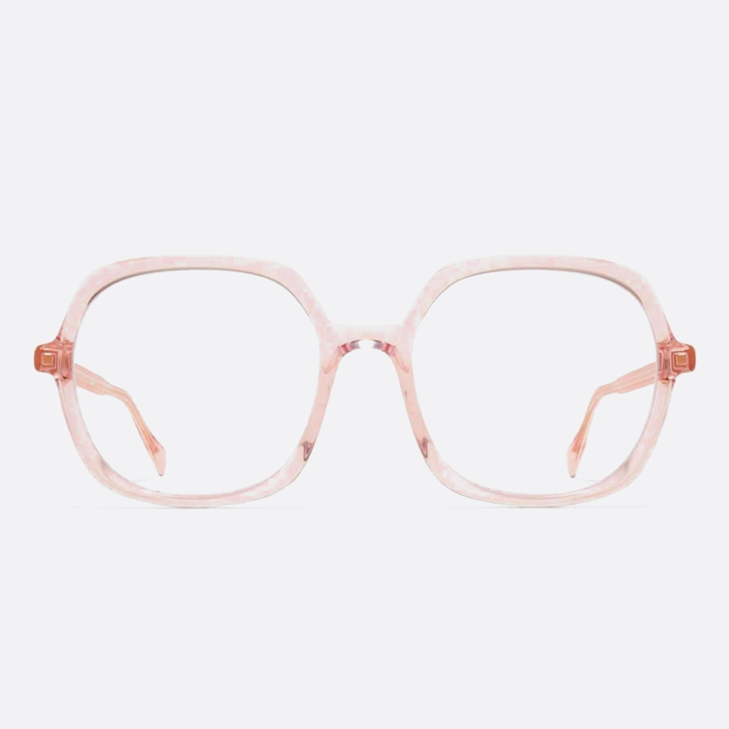 Mykita 54mm Farah Pink Geometric Unisex Eyeglasses - Main View