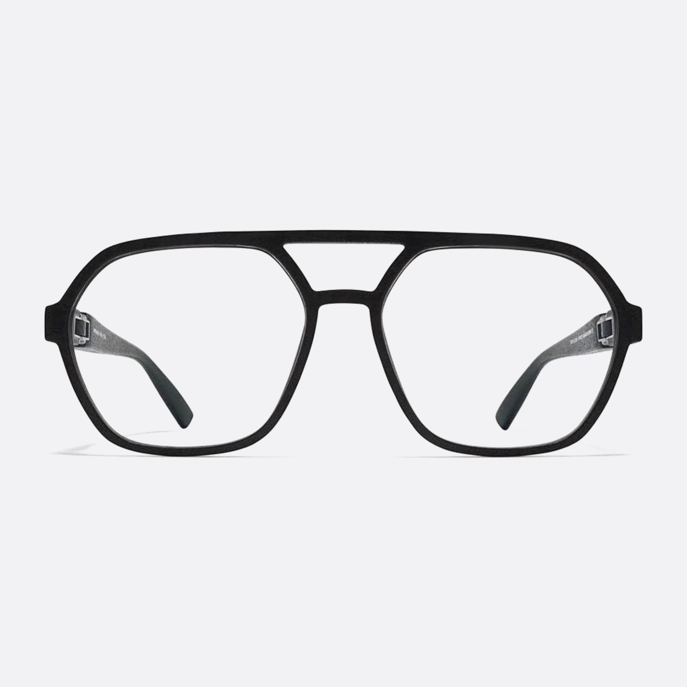 Mykita 57mm Hydra Black Geometric Unisex Eyeglasses - Main View