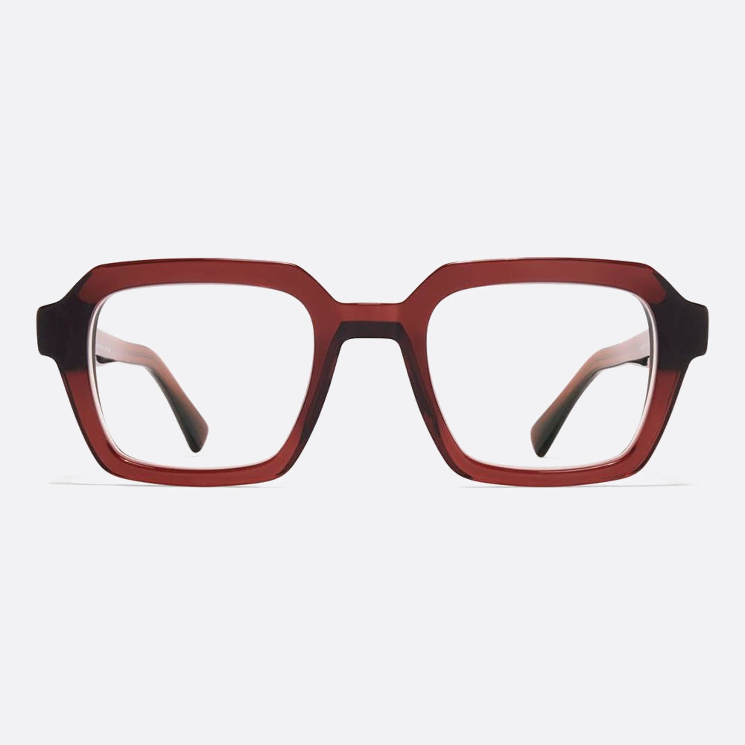 Mykita 48mm Rue Red Geometric Unisex Eyeglasses - Main View