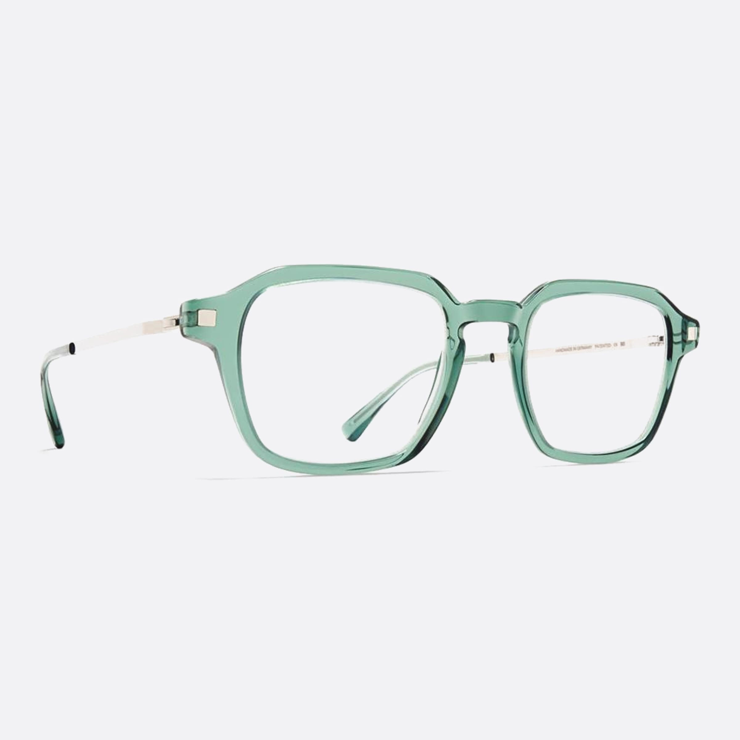 Mykita 49mm Yukon Green Squared Unisex Eyeglasses - Side View
