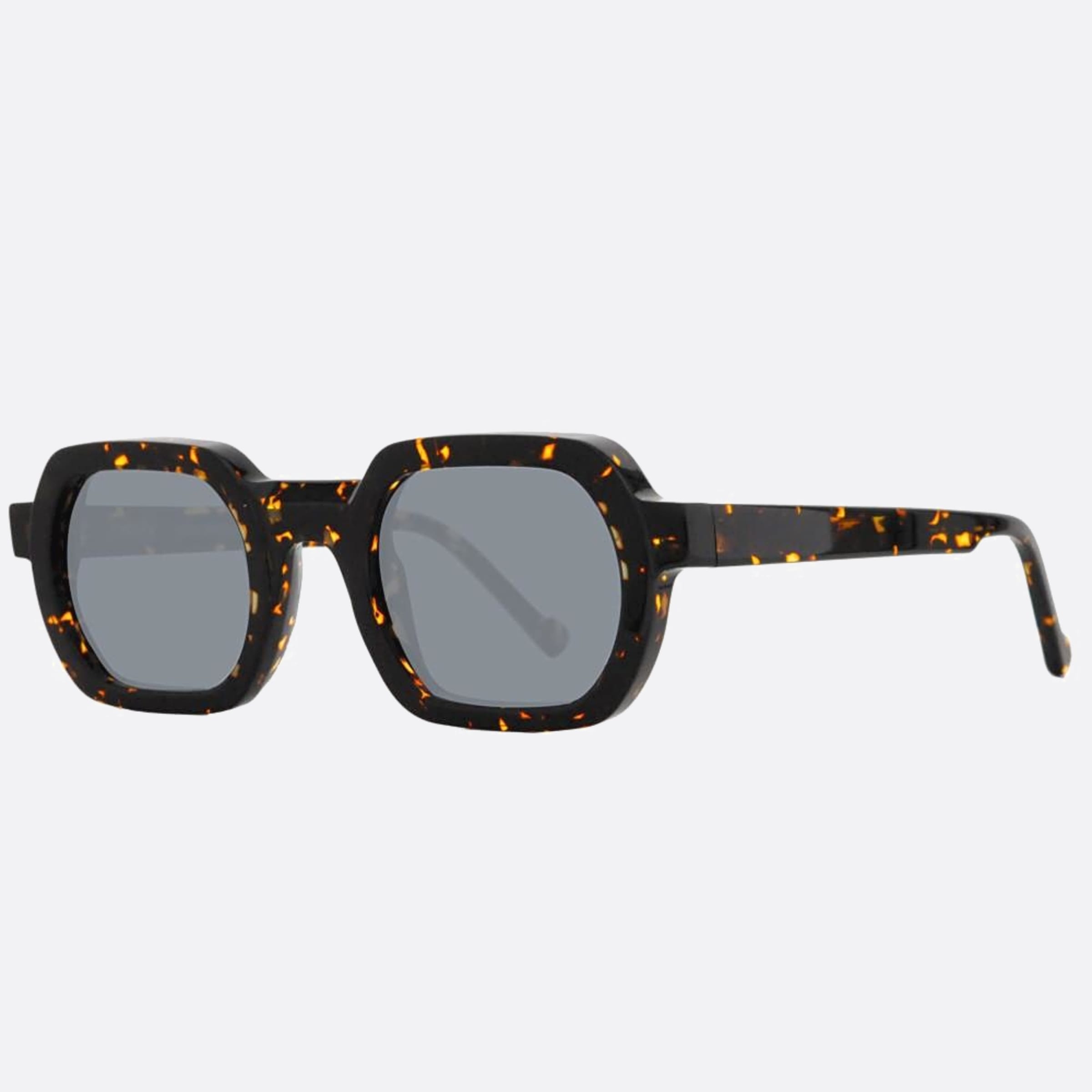 Ophy 48mm Jim Havana Geometric Unisex Sunglasses - Side View