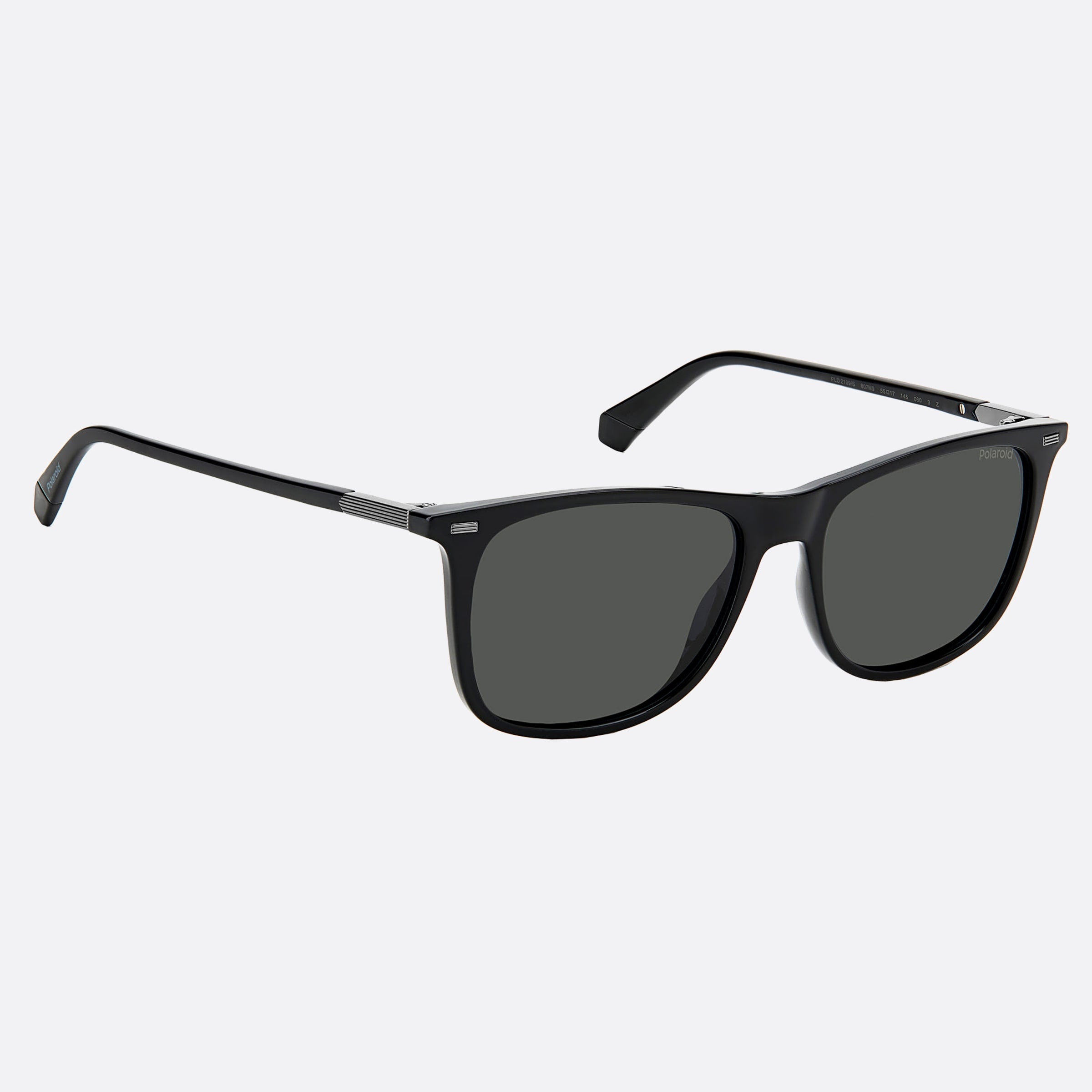 Polaroid 55mm Pld Sustainable Collection Black Squared Polarized Men Sunglasses - Detail View