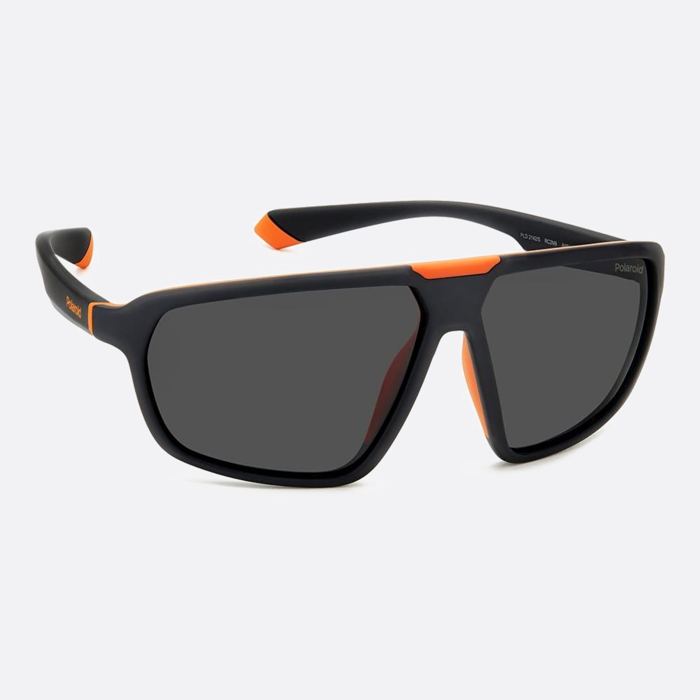 Polaroid 61mm Pld Rc2 Black Geometric Polarized Unisex Sunglasses - Detail View