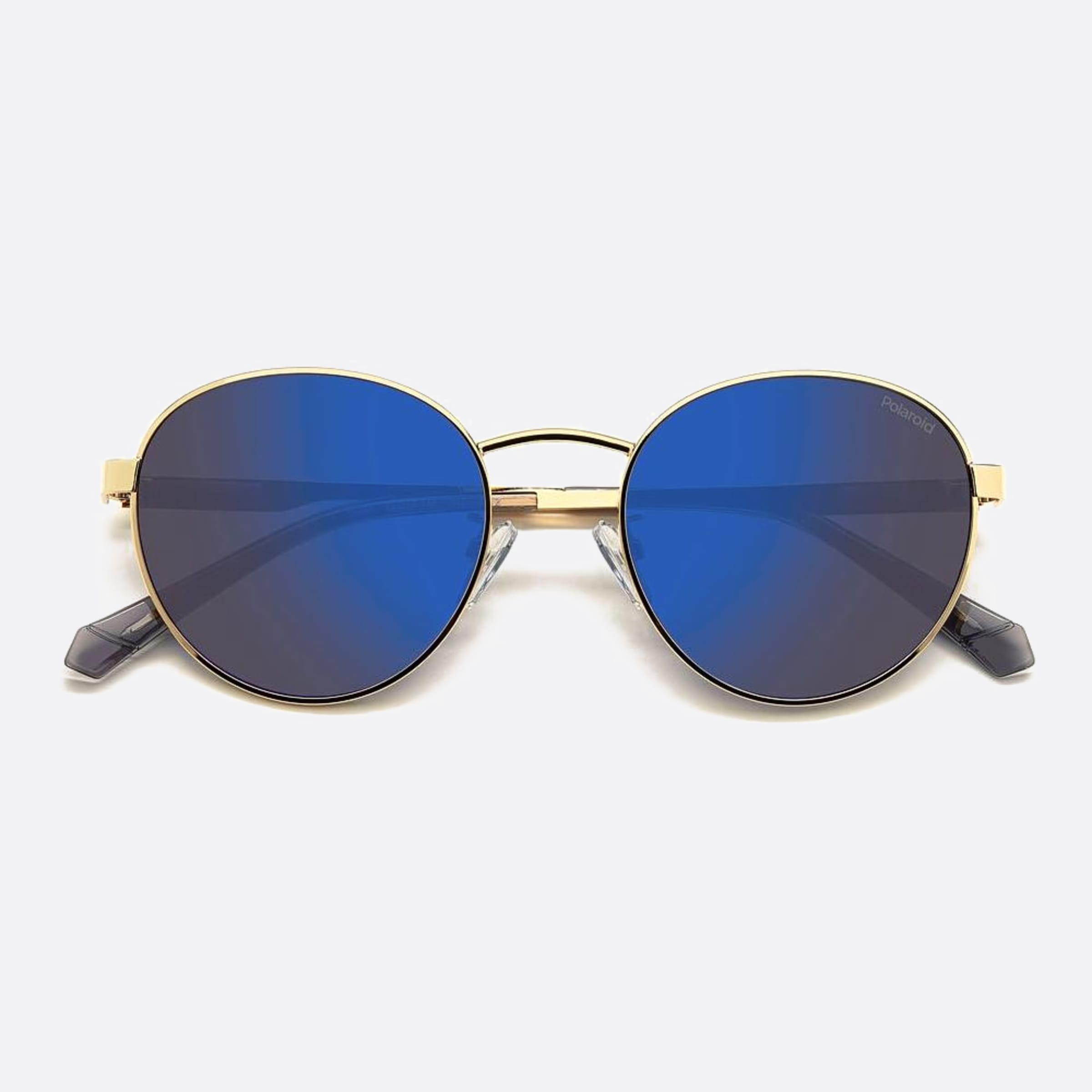 Polaroid 52mm Pld J5g Gold Round Polarized Unisex Sunglasses - Additional Angle