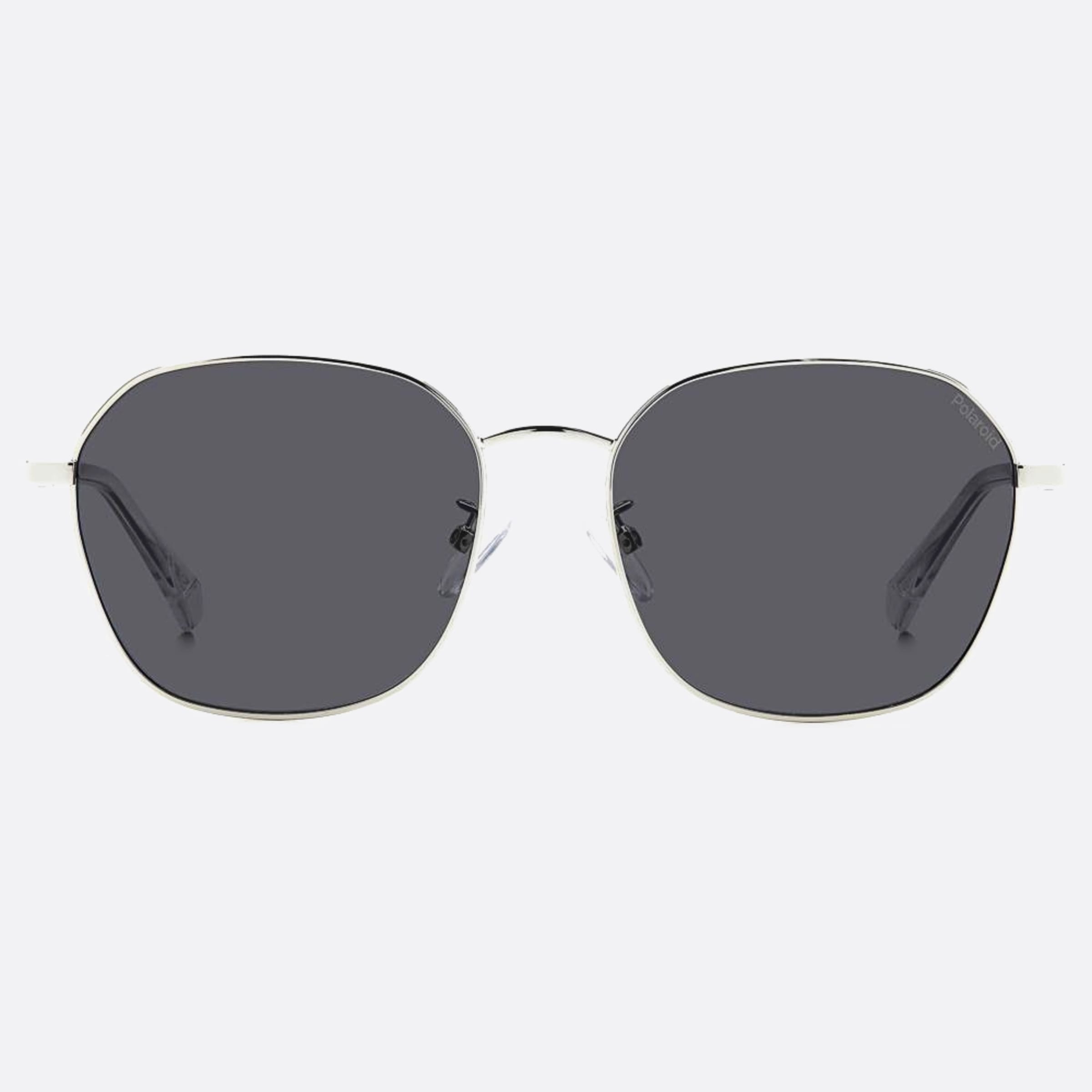 Polaroid 57mm Pld Silver Geometric Men Sunglasses - Main View