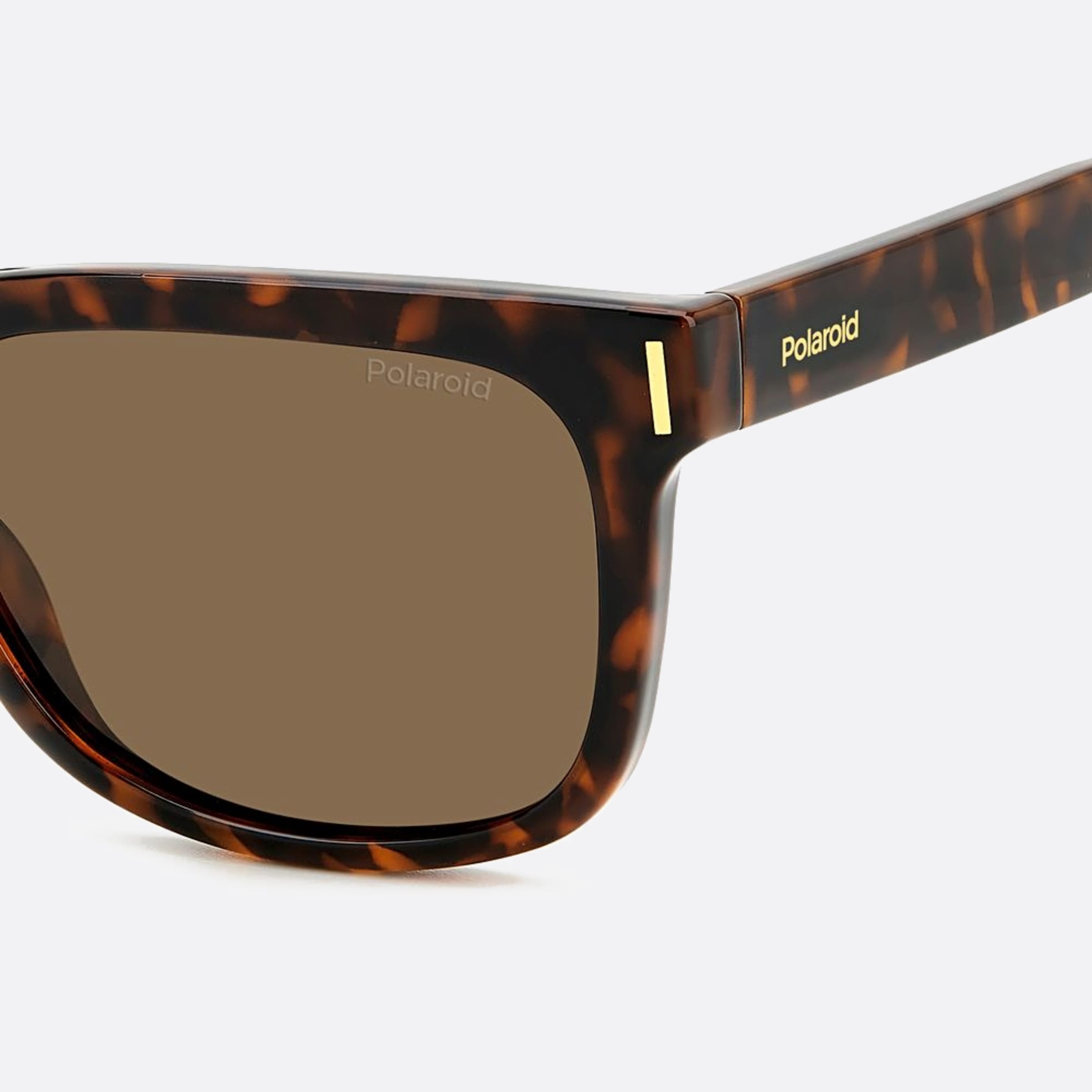 Polaroid 54mm Pld Havana Squared Polarized Unisex Sunglasses - Additional Angle